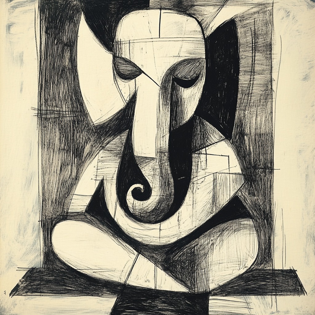 Between form and chaos lies creation.
When devotion meets abstraction, even the divine becomes design.
#drishyakalaacademy