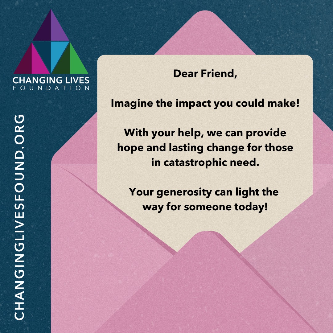 Click the link in our bio to donate!
This November, your gift goes twice as far! 💜 In honor of her birthday, our Chairman of the Board, Kelly, is matching every donation. Every dollar you give will have double the impact for those in catastrophic need. Give hope today!
#changinglivesfound #up2Him #donate #nonprofit