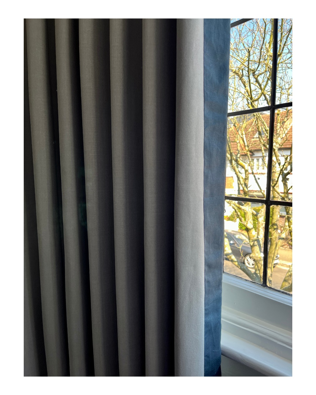 Sometimes adding a contrasting band of fabric at the leading edges can be fun and adds interest when a plain fabric is used. The lovely dark blue linen is from @jamesharefabric whilst the main fabric is from @wemyssfabrics A great choice for the teenage boy that these curtains were made for!
#northcoteroad #fulham #tootingnewsie #interiordecor #interiorinspo #balhamnewsie #softfurnishing #TootingBec #southlondon #softfurnishings #tooting #custommade #balhammums #southwestlondonmums #tootingmums #balhamlife #madetomeasure #windowtreatments #curtains #curtainmaker #earlsfield #handmade #maker #balham #wandsworth #localmaker #localmakers #bespoke #smallbusiness