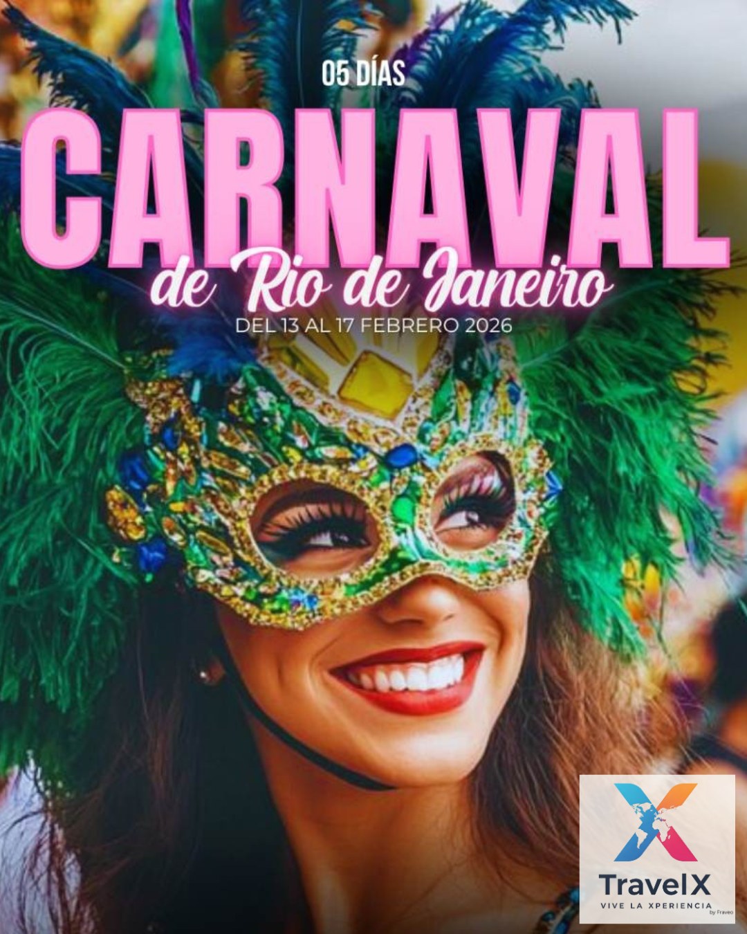 Samba, color y alegría te esperan en el Carnaval de Río 2026.
Vive el desfile en el Sambódromo y siente el ritmo de Brasil con TravelX.
¡Tu próxima gran experiencia empieza aquí!
#CarnavalDeRio #Brasil2026 #TravelXperience #ViajaConEstilo