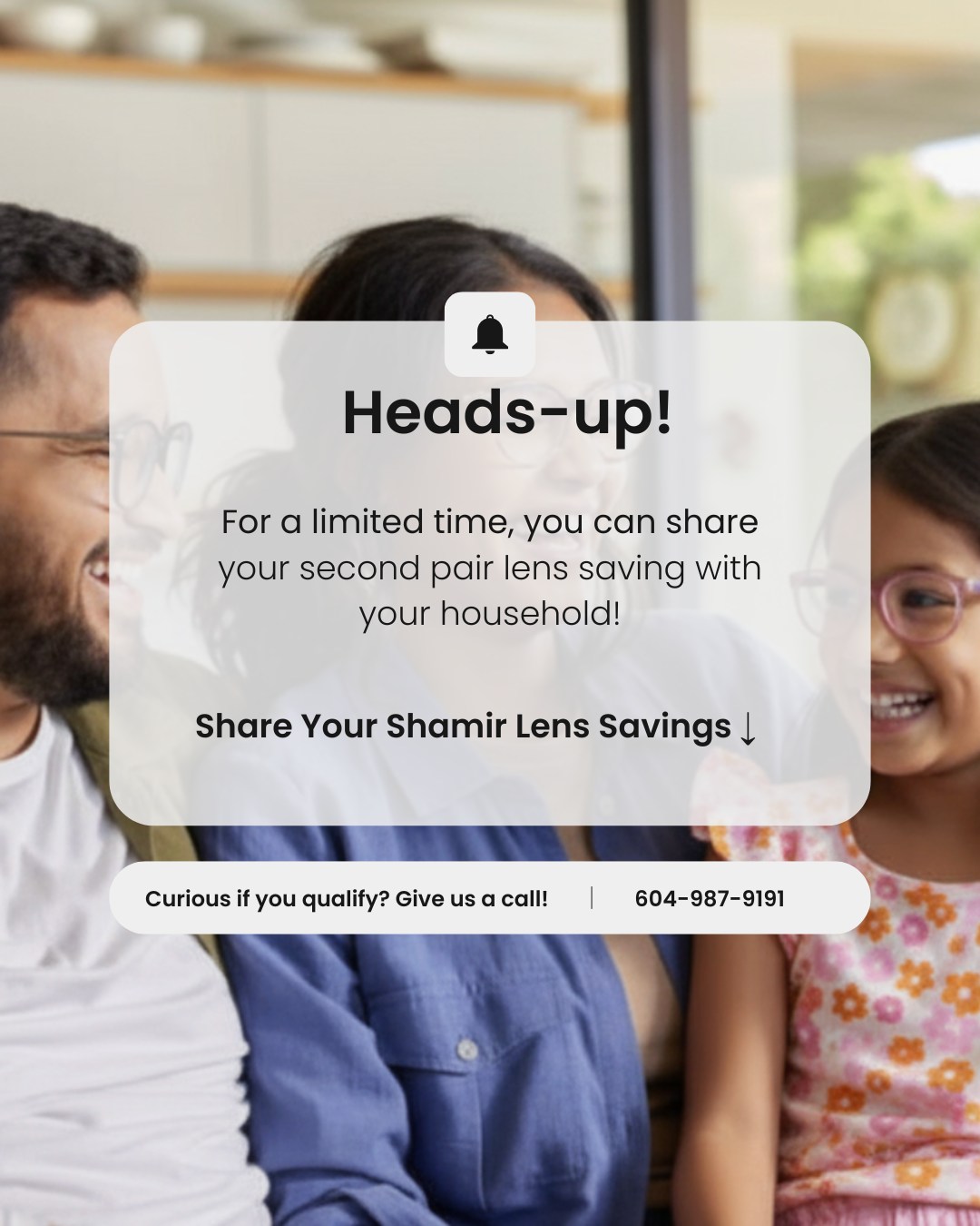 Our best lens offer just got better 🙌
Save nearly 50% when you get both Sun + Clear Shamir DI™ lenses — and now your savings can be shared with your household!
If you or a family member purchased Shamir lenses in the last 2 years, you can still use the second-pair discount for yourself or anyone in your household until the end of the year.
#lynnvalleyoptometry #northvancouver #shamirlenses #eyecare #eyewearlove #drivingglassesgh