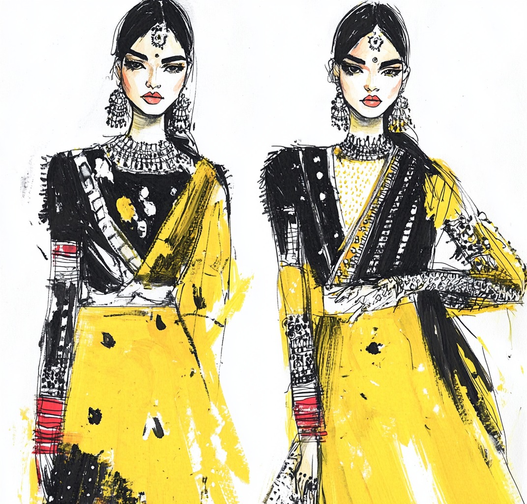Where tradition meets line and color — exploring the rhythm of Indian silhouettes through fashion illustration.
At Drishyakala, every sketch begins with observation, emotion, and a story waiting to unfold.
#drishyakalaacademy