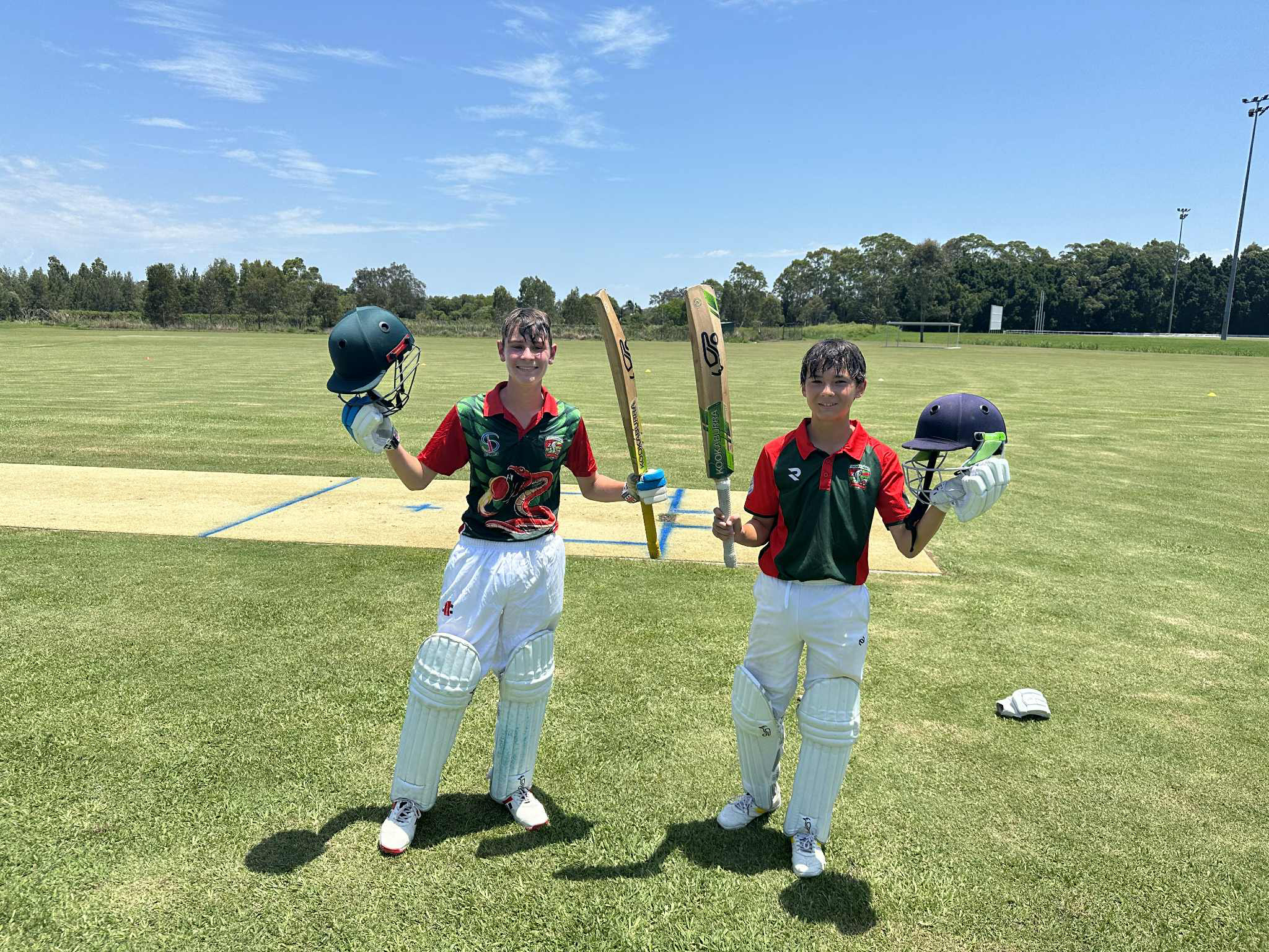 🏏🏏🏏 TWIN FIFTIES!!!
Massive partnership between Edward and Noah from 2A Cobra Venom today to seal a big win over Kuraby Hawks with both of the lads scoring unbeaten half centuries!
Well done boys 👏👏👏