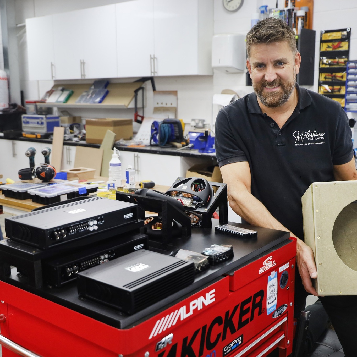 If you’ve seen our latest YouTube video, you’ll know we’ve just begun our biggest project yet - a full Morel audio installation along with multiple other upgrades on a 2004 left-hand drive Hymer! 🔊🔊🚐
Rich has already made great progress, starting on a custom-built amplifier board that houses three amplifiers and the speaker crossovers. Everything is being carefully wired in and prepared for what’s going to be an incredible and powerful sound system.
👉 Interested? Get in touch via our contact form to learn more about the products involved!
@morel_uk #Motorhome #motorhomelife #hymer #hymercamper #hymerlife #amplifier #speakers #morel #audio