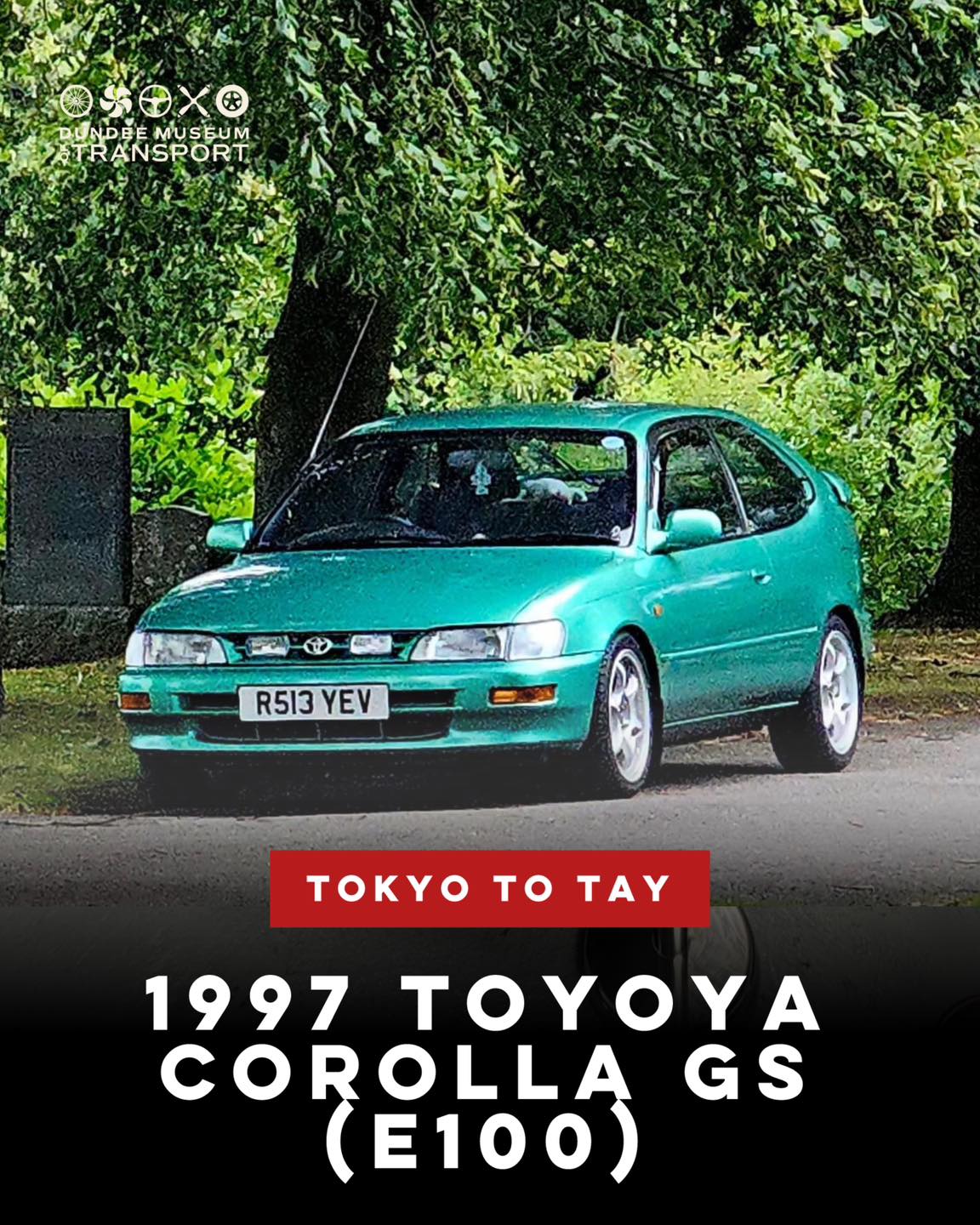 🚗💚 We’re taking a closer look at another classic featured in our Tokyo to Tay exhibition – the Toyota Corolla, one of the world’s most recognisable and best-selling cars.
The development of the seventh-generation Corolla was led by chief engineer Akihiko Saito, who aimed to create a “mini-Lexus” – a car that blended everyday practicality with premium design. With a wider track and longer wheelbase than previous versions, this Corolla offered improved stability and comfort while continuing Toyota’s long tradition of reliability and innovation.
Since its introduction in 1966, the Corolla has become a global icon – a testament to Toyota’s vision of building cars that last.
📍 Dundee Museum of Transport, Market Mews
📆 until December
⏰ 10am - 4.30pm (Fri - Mon only)
🎟 Included with standard admission