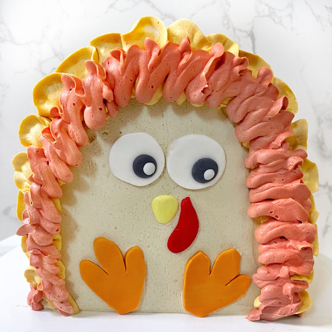 You may think this little turkey is too cute to gobble up—but trust me, one bite and you’ll be thankful you did! 🦃✨
There are so many fun fall and Thanksgiving designs out there, but this sweet turkey face was just too adorable to pass up. Each buttercream “feather” is piped in warm, cozy shades of orange and gold—the perfect mix of pumpkin spice and autumn leaves. It’s a little showstopper that’s guaranteed to make everyone around your table smile (and probably snap a few pictures before digging in!).
This flavor combo is a nod to the haunted house cake I shared — layers of red velvet and banana cake, filled with and wrapped in molasses buttercream, creating a treat that tastes like fall in cake form. But really, any flavor works when it’s this cute!
🍁 Preorders are open — snag one before they fly the coop! Your Thanksgiving table will thank you… just don’t forget your stretchy pants. 😄
Size/Flavor: 8" Arch, Red Velvet and Banana
Frosting: Molasses Buttercream
🌐 www.treatsbyallyson.com
FB: Treats by Allyson
IG: @treatsbyallyson
New here? Welcome! 👋🏻 All my treats are dairy, egg, peanut, and tree nut-free, with fully customizable options: i.e. gluten, sugar & other ingredients to meet your needs—all without compromising on flavor (seriously, though, they’re even better!). Don’t believe me? Try them—you’ll never look back!
#CustomTreats #CakeDecorating #carrollcounty #carrollcountymd #carrollcountymaryland #weddingcakes #localbaker #localbakery #localbakeries #cupcakes #carrollcountybakery #manchestermd #hanoverpa #westminstermd #customcake #customcakes #customcakes #birthdaycake #FallDesserts #PumpkinSeason #pumpkinchocolatechip #pumpkincake #Thanksgiving #ThanksgivingTreats #thanksgivingdessert #pumpkineverything #molasses #molassesbuttercream