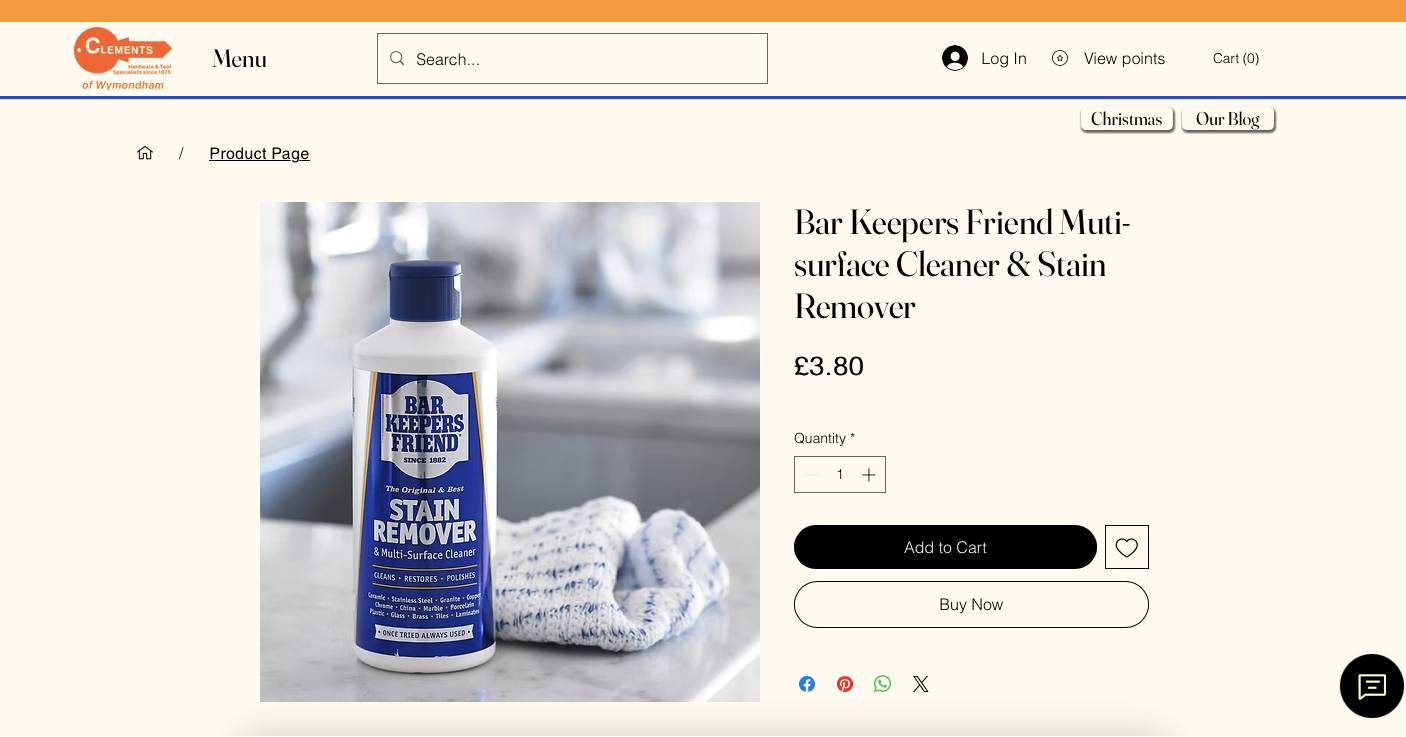 Its Wednesday, so that must mean it's comparison time again.
Our price: £3.80
https://www.ccclements.uk/product-page/muti-surface-cleaner-stain-remover
Headcorn Hardware's price: £3.99
https://www.headcornhardware.co.uk/products/bar-keepers-friend-stain-remover-multi-surface-cleaner-250g
#clementsandsons #comparisonwednesday #pricecomparison #comparison #visitwymondham #smallbusiness #DIY #clements #ccclements #wymondham #norfolk #headcornhardware #headcornhardwareshop #bar #barkeepersfriend #barkeepers
