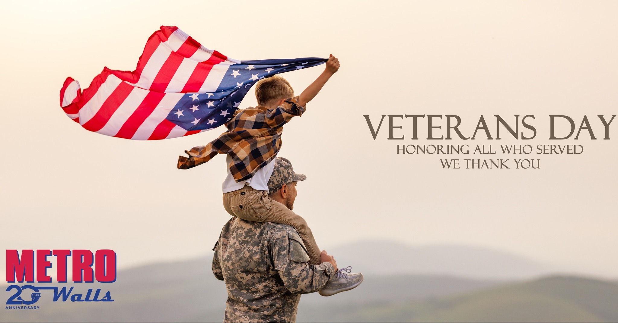 Today, on Veterans Day, we pause to honor and thank all the men and women who have served our country. At Metro Walls, we are especially proud of the members of our own team who are veterans.
Your courage, dedication, and sacrifices inspire all of us every day. We are grateful not only for your service but also for the values you bring to our workplace — integrity, perseverance, and teamwork.
Thank you for protecting our freedom and for continuing to make a difference in our country.
#VeteransDay #ThankYouForYourService #MetroWalls #HonoringOurVeterans