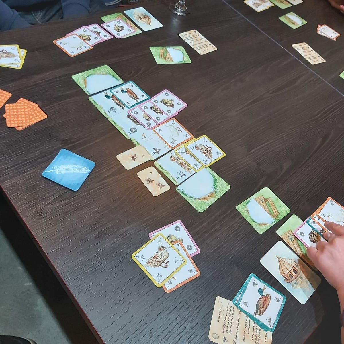 What a night. We had a great time at @thedoublesix . We shared 3 of our games Ducks in a Row, Kindred Spirits and Disappearing Act. Ok that might have been a lot but we've got good at teaching games. These are the three scheduled to hit crowdfunding next year. Many thanks to Mike from @huffnomore for organising the event. Thank you to everyone who played our games who included @getintogames
@mrs_getintogames
@playalongwithmae
@unicorns_and_boardgames
@tabletokgames
@mashy_meeples
@board_runner
@kevmakesgames
@itsyourturn.bg
@ginger_beard_geekdad
@togcast
@theboardgamerowens
@theboardgamewizard
@boredwreckers