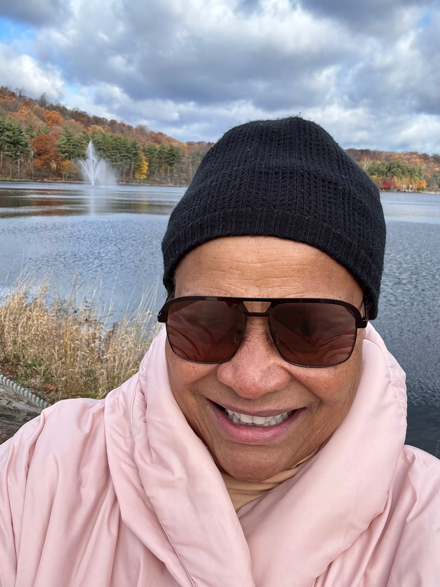 A few snow flurries this morning. It was brisk AND I loved every moment of my walk this morning!
Almost 70 degrees on Sunday’s walk - today’s walk “feels like” 21 degrees!