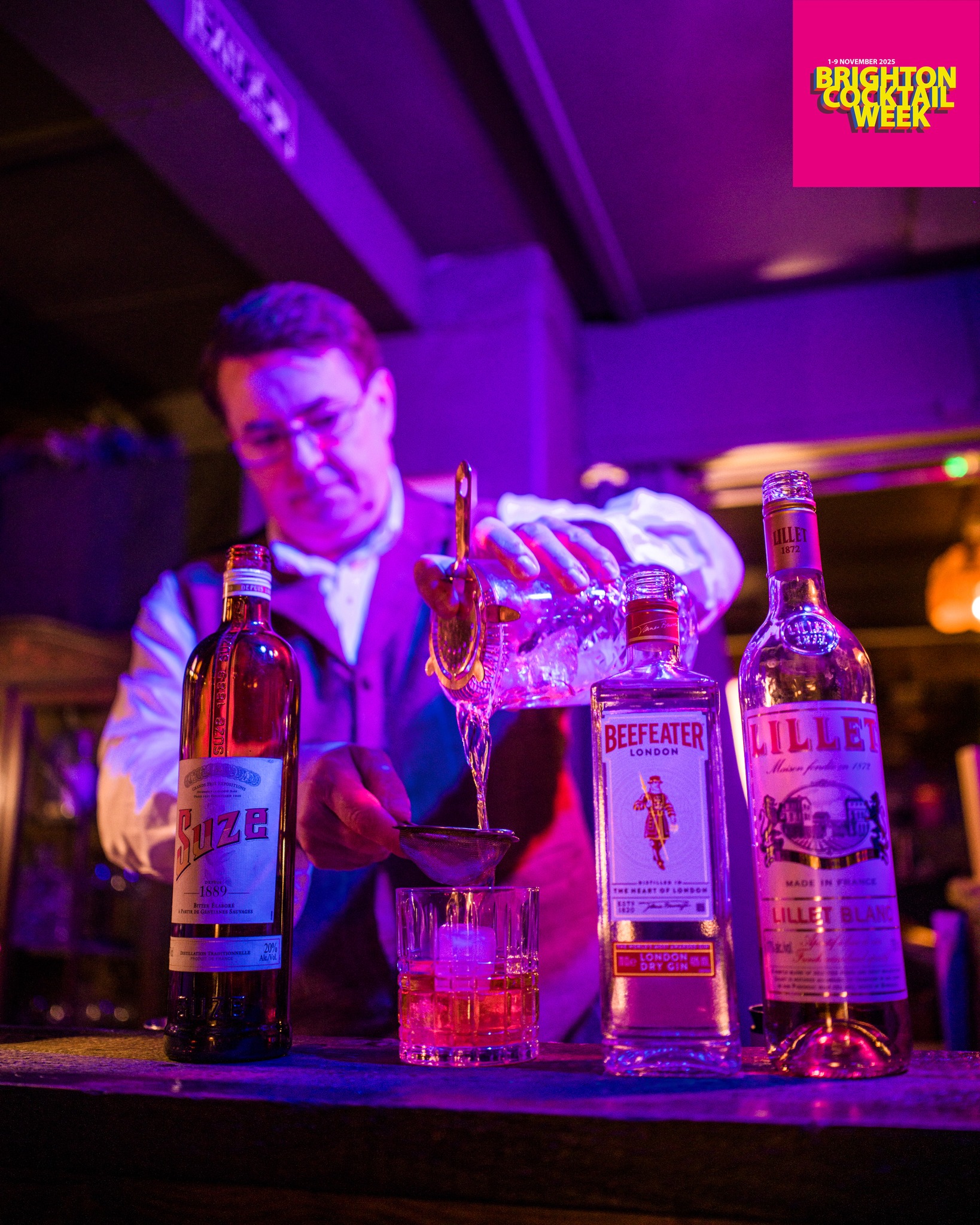 Mixing up some mixological magic with the good guys @caseshove you'll be sure to find their cocktails rather fantastic, but certainly not to say they're the only venues shaking up a storm this weekend!
Be sure to see and taste all you can, while you can! Everything you need to know about the venues and all they have to offer as part of BCW25 can be found at www.brightoncocktailweek.com
@ramsbury_distillery @proof_drinks @goldstone_rum @altostequila @lyresspiritco @fevertreemixers @johnniewalker #BCW25 #brightoncocktailweek #cocktailfestival #BITEsussex #challenge25 @brightoncocktailweek
photos @honkingelephant