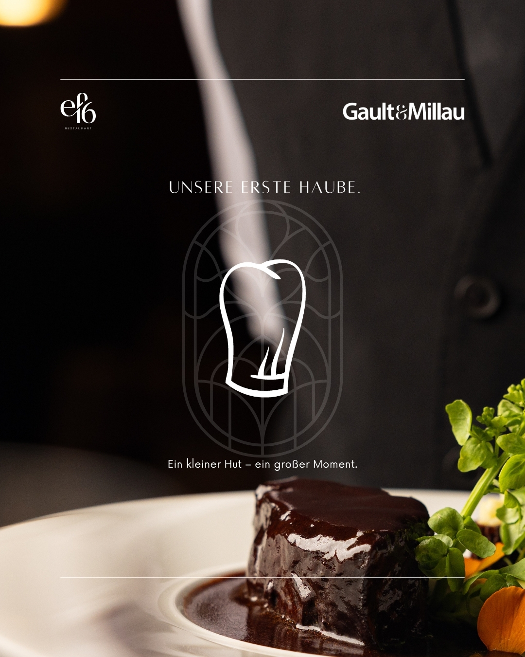Unsere erste Haube.
Ein kleiner Hut – ein großer Moment. 🎩✨
Ein riesiges Dankeschön an unser wunderbares Team für Leidenschaft, Präzision und Herzblut – und an all unsere Gäste, die diesen Weg mit uns teilen.
Dieser Erfolg gehört uns allen. 💛
We create smiles.
#ef16 #ViennaRestaurant #GaultMillau #FineDining #WienGenuss #TeamSpirit #Award #WeCreateSmiles