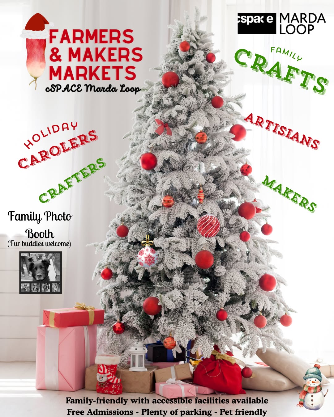 The doors are opening soon!
Come celebrate the start of the holiday season and find every gift on your list at the Farmer's & Makers Christmas Market at cSPACE Marda Loop
Forget the last-minute stress. We have gathered incredible local artists, crafters, makers, and farmers to ensure you find the most unique, high-quality, and delicious items to put under your Christmas tree.
Be the First: Get the best selection! Our vendors have stocked up, but the most popular unique items go fast.
Festive Fun: Enjoy the cozy atmosphere, grab a gourmet coffee or treat, and kick off your weekend the right way.
Shop Local, Give Better: Every dollar you spend directly supports a Calgary small business.
TODAY! 10:00 AM โ 2:00 PM ๐ cSPACE Marda Loop (1721 29 Ave SW)
We canโt wait to see you! Tag a friend who needs a gift-finding boost! ๐ @cspace.mardaloop
#calgarychristmasmarkets2025
#yycchristmasmarkets
#mardaloopchristmasmarkets
#christmasmarket