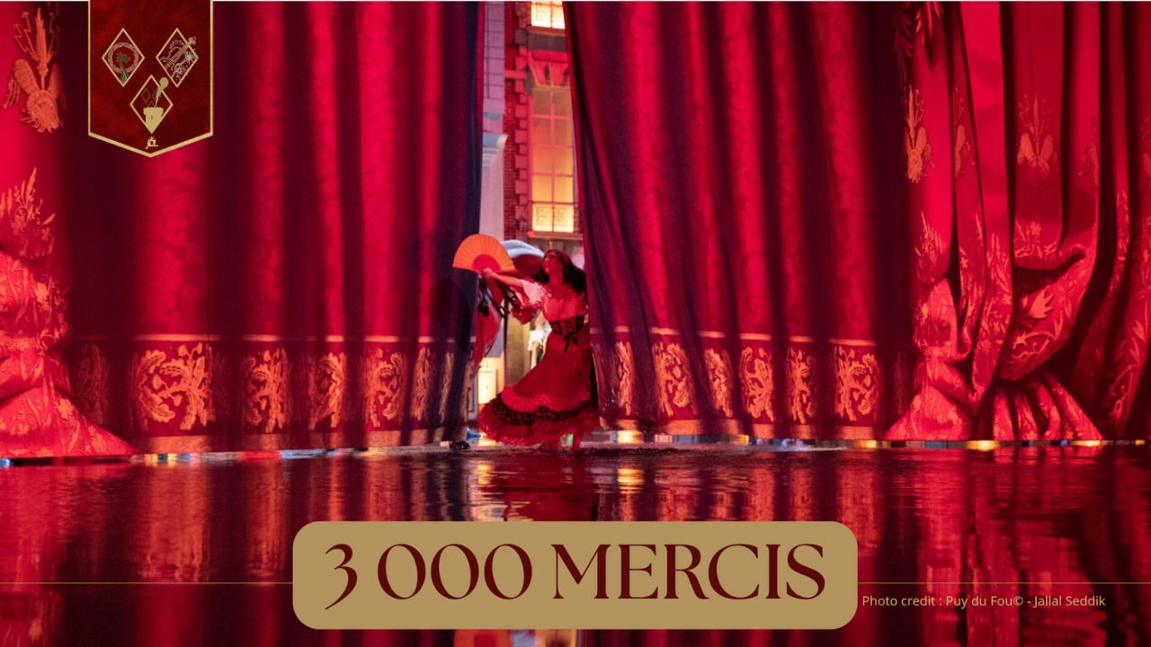 𝐀𝐛𝐬𝐨𝐥𝐮𝐦𝐞𝐧𝐭 𝐟𝐚𝐧𝐭𝐚𝐬𝐭𝐢𝐪𝐮𝐞 !
Nous avons franchi le cap magique des 𝟯𝟬𝟬𝟬 𝗳𝗼𝗹𝗹𝗼𝘄𝗲𝗿𝘀 !
Ce n'est pas un nombre anodin : 3000 fans, c'est exactement ce qu'il faut pour remplir la tribune des Mousquetaires de Richelieu au Puy du Fou !
𝑴𝙚𝒓𝙘𝒊 infiniment pour votre soutien, vous faites de cette communauté une véritable troupe de choc.
Prochaine cible : quand allons-nous atteindre les 3500 followers pour pouvoir remplir la tribune des Vikings ? Ensemble, on y arrive !