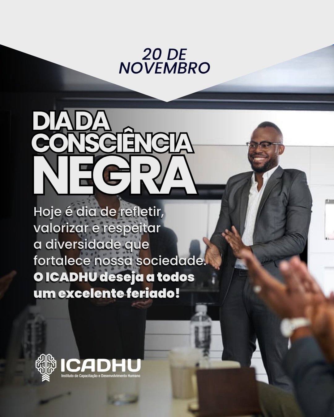 Hoje celebramos o Dia da Consciência Negra, uma data para reconhecer a força, a cultura e a contribuição do povo negro na construção do nosso país.
Neste feriado, não teremos expediente; voltamos com nossas atividades normalmente amanhã.
Desejamos a todos um excelente dia de descanso e reflexão! ✨
#DiaDaConsciênciaNegra #ConsciênciaNegra #Diversidade #Respeito #Feriado #ICADHU #VemProICADHU
