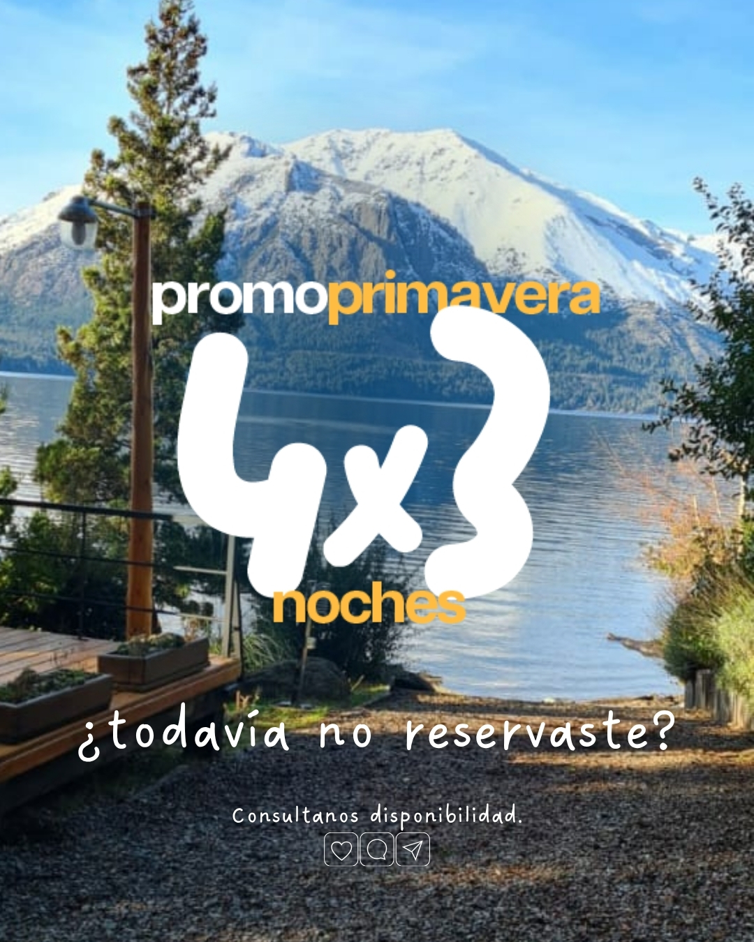 🌸 Extendimos la promo para que disfrutes la primavera en uno de los lugares más lindo del mundo 🌎
4 noches al precio de 3. ¡No lo pienses más! Reservá ahora 🌞