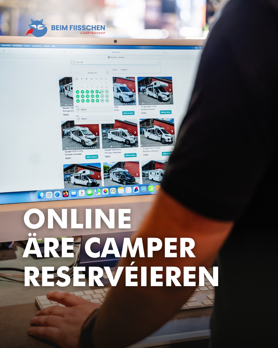 🗓️ Loscht op eng spontan Auszäit? Reservéier däi Camper op www.fiisschen.lu a lass geet et! 🚌