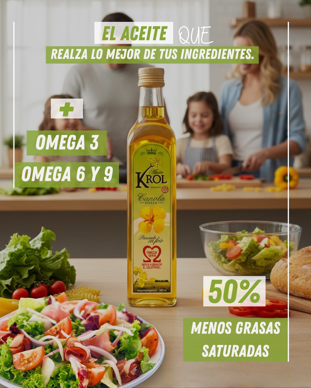 Un toque basta para transformar cualquier receta.
Rico en Omega 3, 6 y 9 — natural, liviano y 100% argentino.
✨ KROL, el aceite que realza lo mejor de tus ingredientes.
#cocinasaludable #krol #CocinaSaludable #cocinaenfamilia #CocinaNatural #PrimaveraSaludable #KROL #SinTACC #HechoEnArgentina