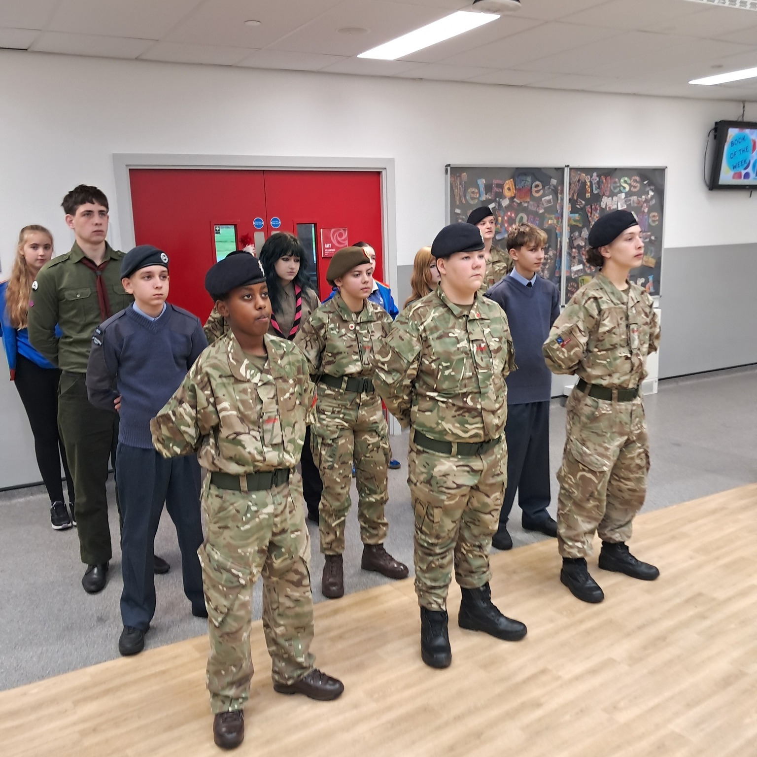 This morning, our school community came together to commemorate and honour those who have served.
We shared in a whole-school prayer service, followed by a moving performance of The Last Post by our Head of Performing Arts, Mr Wilson. The service concluded with a two-minute silence, observed with great respect and reflection.
A heartfelt thank you to our students who proudly wore their uniforms. It is such a meaningful way to represent their services and show their respect on this important day.
#lovelearnlead #putstambrose1st #RemembranceDay #PrayerAndReflection