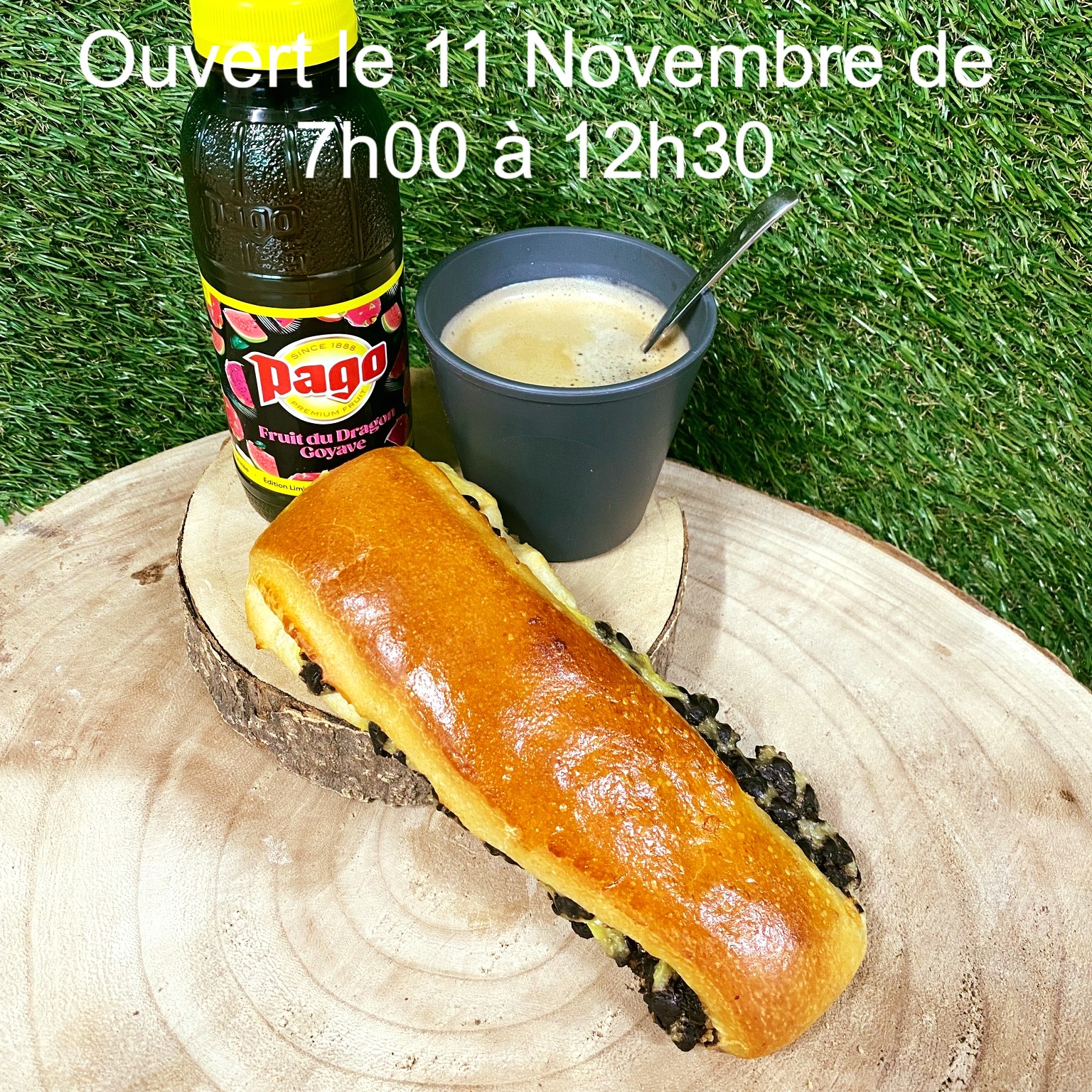Ce mardi 11 novembre, on ne fait pas la grasse matinée !
Votre Boulangerie Mamie sera ouverte de 7h à 12h30 🥖☕
De quoi démarrer la journée avec une bonne baguette toute chaude, une viennoiserie dorée et… un grand sourire 😋
On se retrouve à Saint-Clair-de-la-Tour !
#BoulangerieMamie #SaintClairDeLaTour #JourFérié #PainChaud #Viennoiserie #Gourmandise