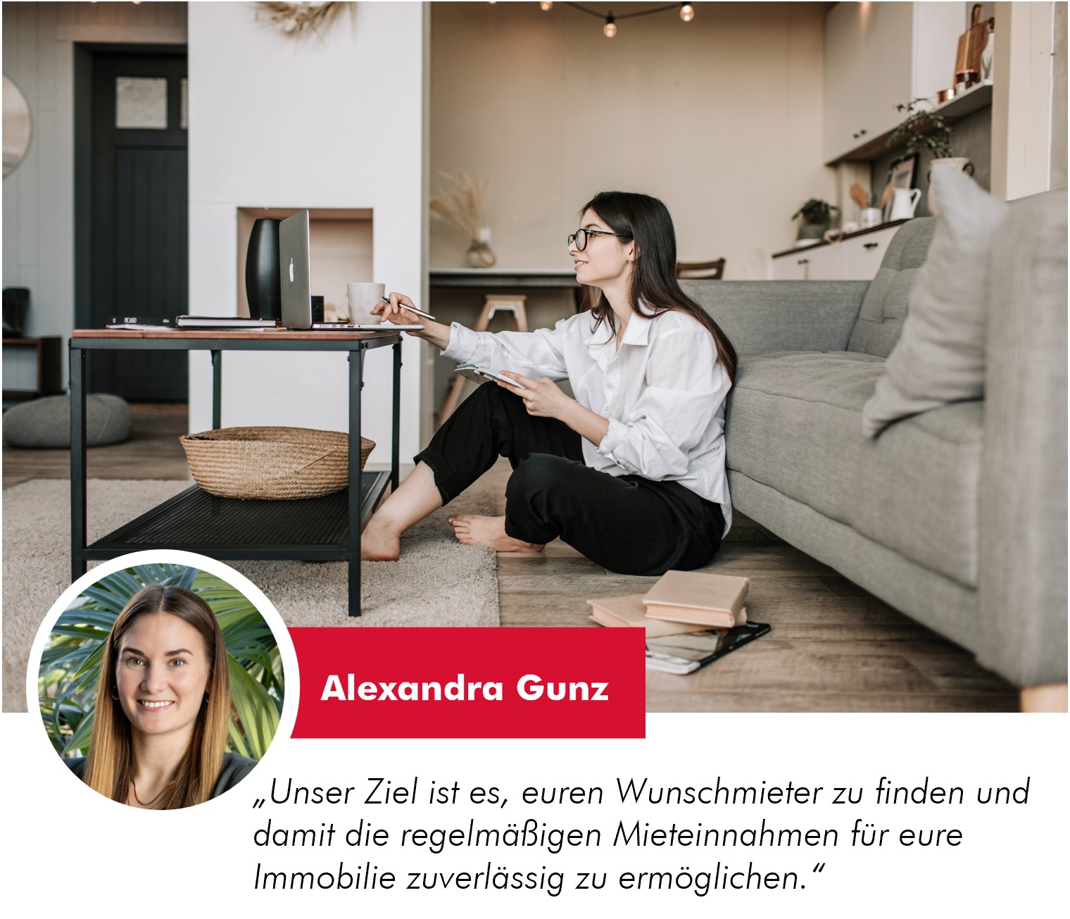 Erfolgreiche Vermietung!
Ihre wollt eure Immobilie sicher und entspannt vermieten? Wir übernehmen für euch die gesamte Abwicklung – von der Suche nach dem perfekten Mieter über die Vertragsabwicklung bis hin zur anschließenden Mietverwaltung. Aufgrund unserer langjährigen Erfahrung und fundierten Marktkenntnis ist eure Immobilie bei uns in besten Händen.
Unsere wichtigsten Leistungen auf einen Blick:
👉 Umfassende Einschätzung und Beratung zur Mietzinsgestaltung
👉 Bewerbung der Immobilie
👉 Ausschließlich individuelle Besichtigungstermine
👉 Fundierte Beratung bei der Mieterauswahl
👉 Organisation der Mietvertragserstellung gemäß Mietrechtsgesetz
👉 Professionelle Wohnungsübergabe
👉 Überwachung der Mieteinnahmen
👉 Ansprechpartner für den Mieter
👉 Indexanpassungen
Unser Leistungspaket umfasst noch weitaus mehr. Lasst euch unverbindlich von uns beraten!
Alexandra Gunz ist unsere Expertin für alle Fragen zur Vermietung!
Sie ist erreichbar unter 📞+43 5572 375252 372 oder 📨 alexandra.gunz@bb-immobilien.at
#vorarlberg #wohnung #immobilienmakler #umzug #mietwohnung #immobilien #neuewohnung #wohnungvermieten #wohnungmieten #mietwohnungen #immobilienvorarlberg #realestate