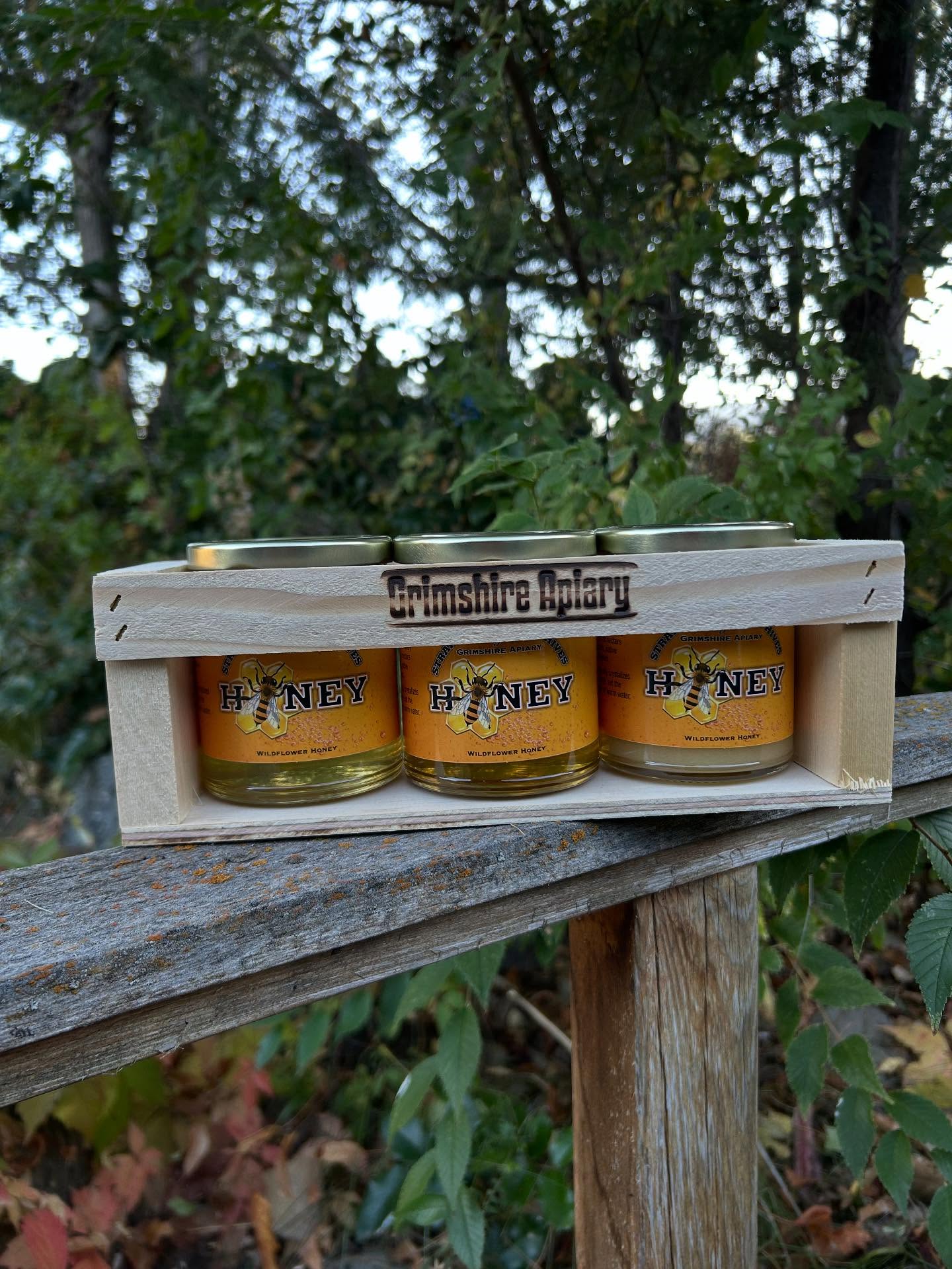 Tasty sweets made by bees will be available from Grimshire Apiary at our holiday market, Christmas at the Courthouse. Nov 22-23 from 10-4pm.
