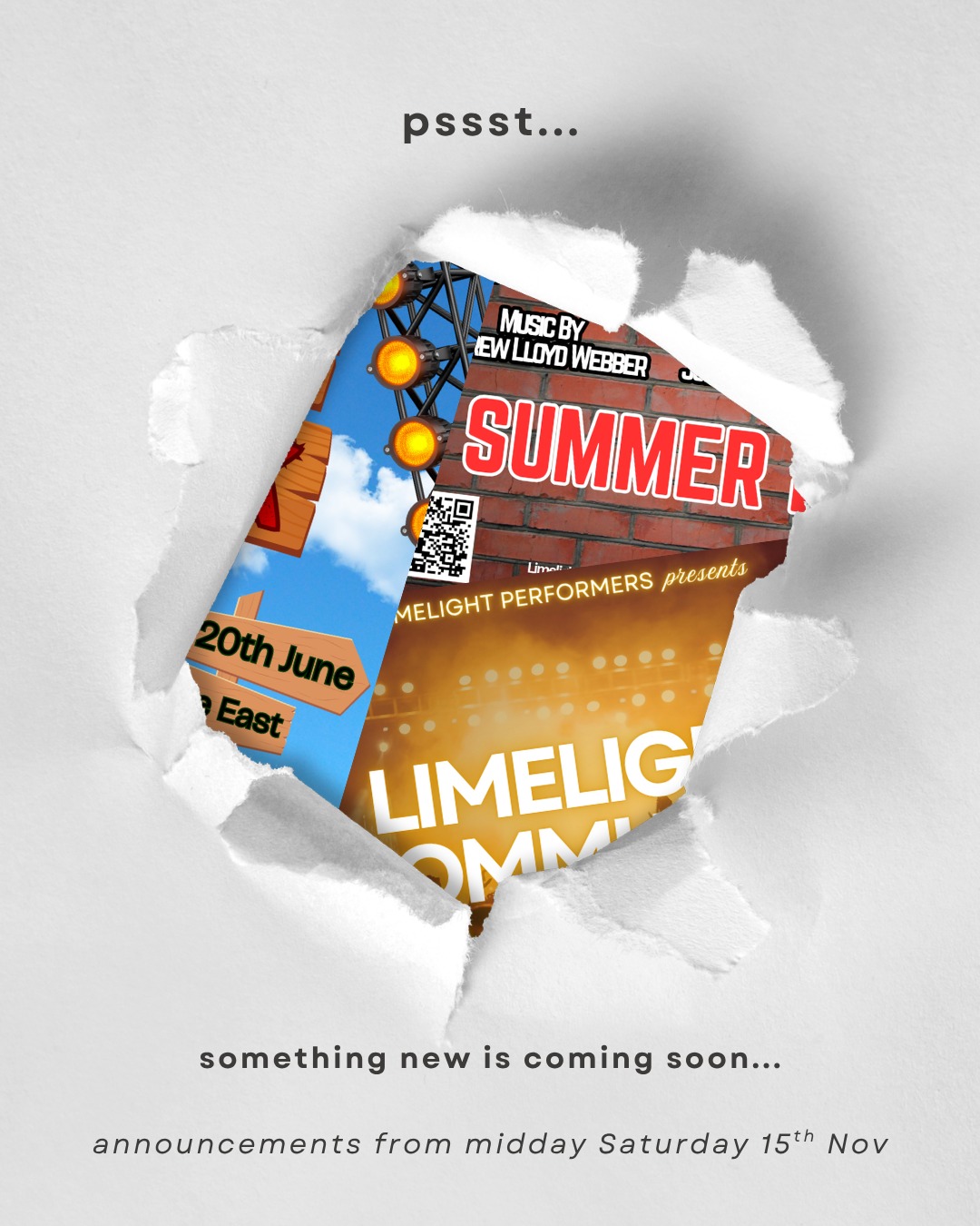 Don't tell anyone, but we might have announced a few exciting projects for the next couple of years at our showcase last week… 👀
We'll be sharing the news from Midday on Saturday - keep an eye on our socials to find out our plans! ✨