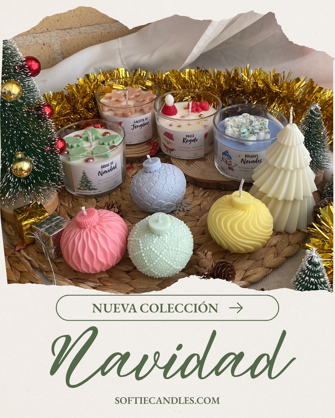 🎄✨ La magia navideña ya ha llegado a Softie Candles ✨🕯️
Nuestra nueva colección viene con aromas invernales, velas en envase de edición especial y piezas decorativas que harán tu hogar aún más acogedor 💖
Cada detalle está pensado para que disfrutes una Navidad cálida, luminosa y muy Softie 🎁🌿
⏰ Preventa: domingo 16 de noviembre a las 12:00
Si tienes fichado tu favorito… ¡guárdate la fecha!
💬 ¿Qué tipo de vela te enamora más en Navidad: envase o decorativa? 👇
#SoftieCandles #ColecciónNavideña #VelasArtesanales #PreventaSoftie #ChristmasCollection #Navidad2025 #CandleLovers #ChristmasVibes