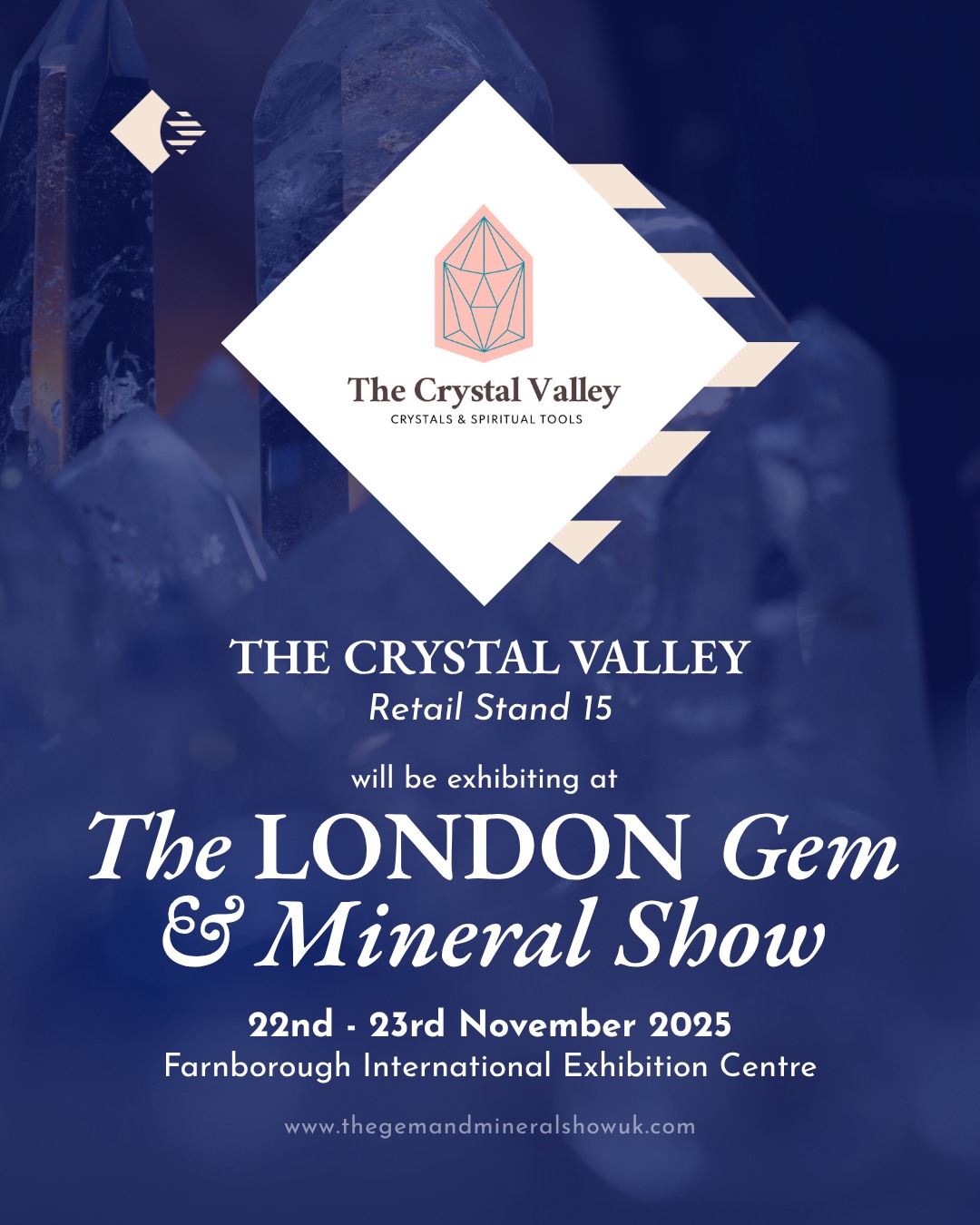 ✨ Exhibitor Spotlight: The Crystal Valley - Retail Stand 15!
We are delighted to welcome The Crystal Valley @thecrystalvalley to The LONDON Gem & Mineral Show!
Growing up in Brazil, crystals have always been a part of their life, and being able to share them with others is their greatest treasure. Every crystal is handpicked, with most sourced directly from the mine. From raw specimens to polished pieces and jewellery, The Crystal Valley is dedicated to offering only the highest quality crystals and spiritual tools.
Visit Retail Stand 15 to explore their stunning collection of high-quality Brazilian crystals and jewellery!
Show Details: 📆 Saturday 22nd & Sunday 23rd November 📍 Farnborough International Exhibition Centre 🎟️ Tickets available online now - Book via the LINK IN BIO
A big thank you to our wonderful sponsor, @mayfair.gems, for their continued support.
#thelondongemandmineralshow #thegemandmineralshowsuk #thecrystalvalley