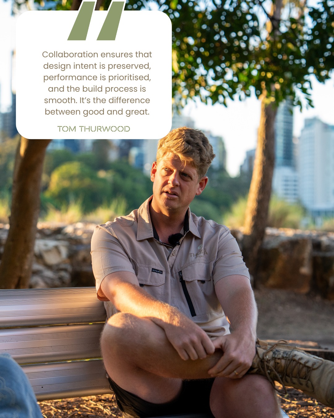 Why is collaboration between architect, builder, and client so critical in this environment?
Brisbane’s conditions are unforgiving. If the builder, architect, and client aren’t aligned from the start, things unravel. Collaboration ensures that design intent is preserved, performance is prioritised, and the build process is smooth. It’s the difference between good and great. TOM THURWOOD
#thurvaprojects #precisionbuilt #brisbaneluxurybuilder #ArchitecturalDesign