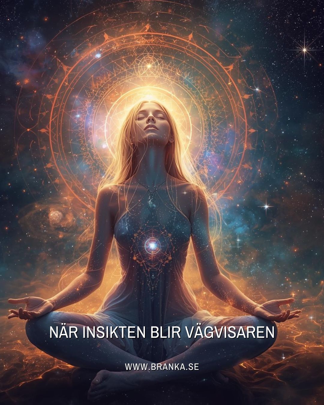 Det finns ögonblick i livet när själen säger ”nu räcker det.” Inte i affekt, utan i klarhet. När man tappar behovet att driva något framåt, utan låter det som faller få falla och det som vill växa, växa blir det ett ögonblick av befrielse. Det är då insikten blir vår vägvisare. Det är där den verkliga kraften föds, i tystnaden mellan orden, i visdomen att inte behöva förklara, i tilliten till den nya riktning som redan tagit form inom oss och i känslan att man nått sin gräns.
När vi vågar vila där, utan att forcera eller hålla kvar, börjar livet röra sig i en ny takt. Det gamla löses upp, och något stilla men sant tar sin plats. Det är en övergångsfas där mycket sker inuti. Det kan kännas som tomhet först, som om energin står still men egentligen sker en omkalibrering. Själens kompass justerar sig. Den visar vägen framåt utan att vi behöver förstå allt precis nu och vi prövas i vår tillit.
Ett nytt kapitel har börjat och den inre rörelsen är oåterkallelig. Det är där utveckling sker, tyst, stilla och självklar. För ibland visar livet sin riktning inte genom ord, utan genom insikten att vi nu får möta livet på nya villkor.
Branka
www.branka.se