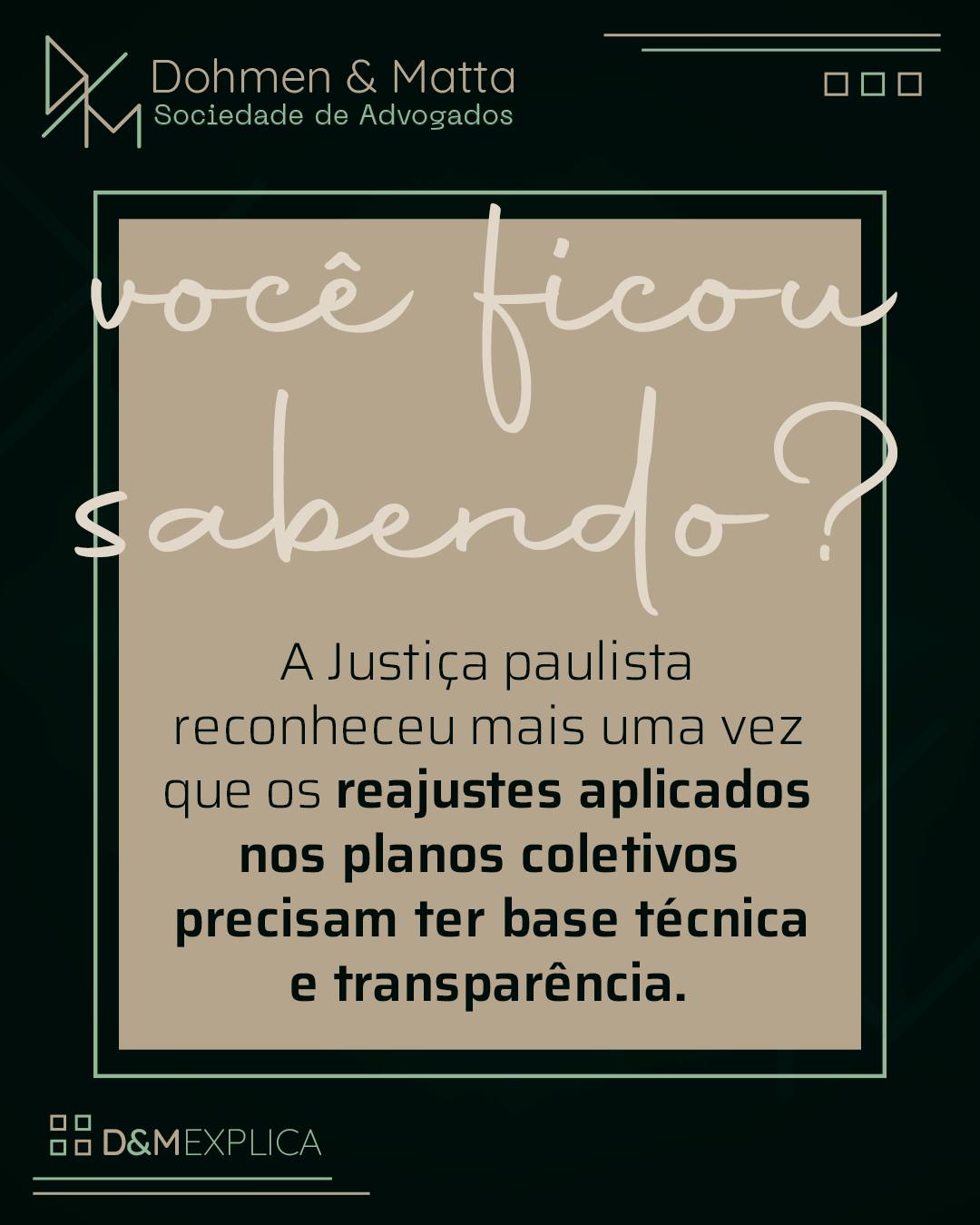 Uma decisão recente da 2ª Vara Cível de Santana anulou aumentos aplicados por uma operadora entre 2021 e 2024. O tribunal entendeu que os reajustes foram abusivos, sem comprovação atuarial que justificasse os valores cobrados.
👉 A juíza determinou que fossem aplicados os índices da ANS, válidos para planos individuais, e ordenou a devolução dos valores pagos a mais.
Mesmo nos planos coletivos, os aumentos precisam ter base técnica e ser devidamente comprovados e o consumidor tem direito à clareza nas cobranças e à proteção contra abusos.
O seu plano coletivo teve reajustes acima do esperado?
😉Fale com nossa equipe e saiba como verificar se o aumento foi abusivo.
#medicinabrasil #direitomedico #direitodoconsumidor #planosdesaude #erromedico #direitodasaude #reembolso #reembolsoedesembolso #doencasraras #direitosdasaude
