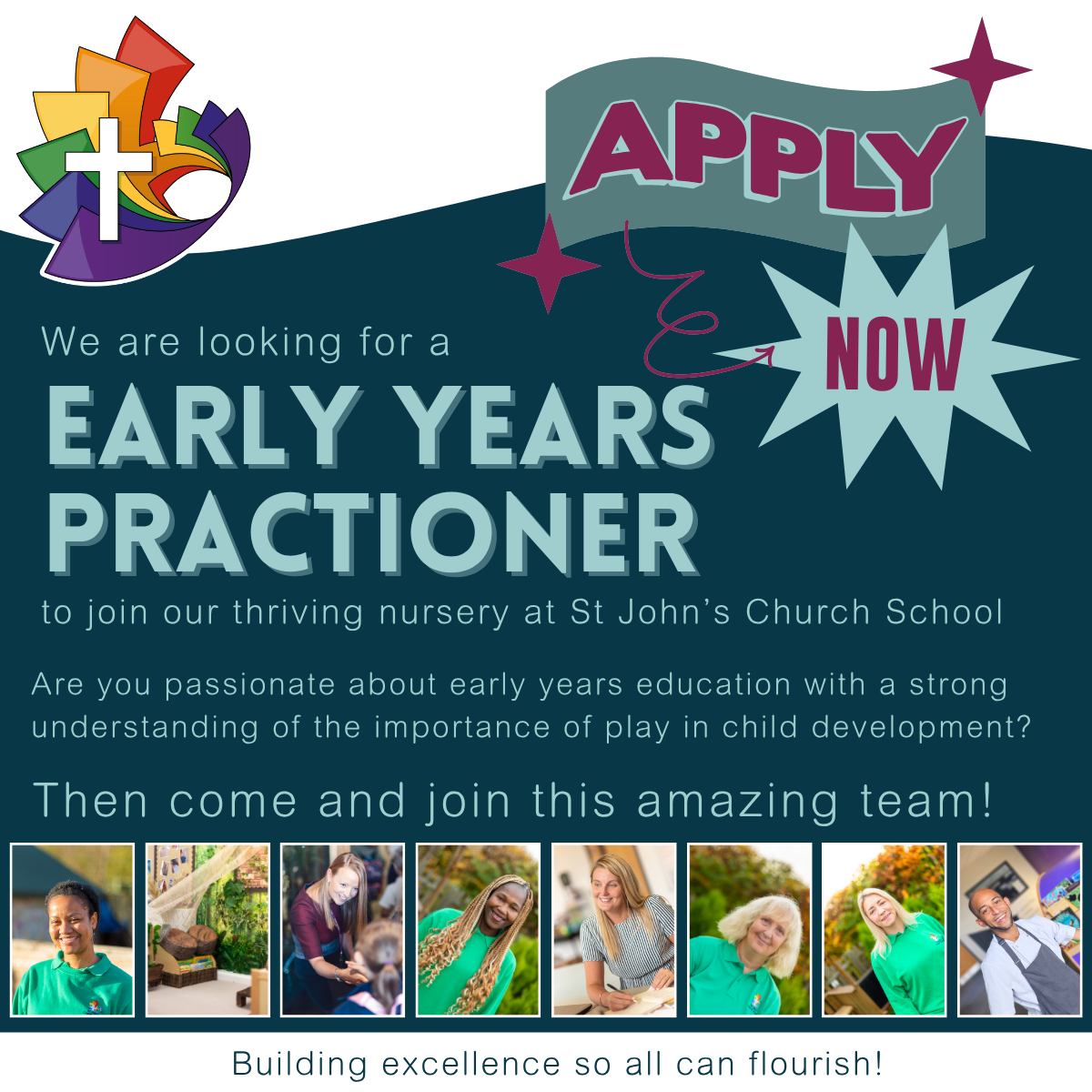 👉 Don’t miss this exciting opportunity to work in an established nursery setting in one of the top 1% of schools nationally!
We’re looking for someone who:
✨ Has a strong knowledge of the EYFS or is eager to develop expertise.
✨ Brings recent hands-on experience in early years settings.
✨ Is highly organised and skilled at managing time and responsibilities.
✨ Radiates enthusiasm, adaptability, and a love for working with children indoors and outdoors.
✨ Is warm, approachable, and professional in building relationships.
✨ Holds a full and relevant Level 2 or Level 3 Early Years qualification.
What We Offer:
✅ A supportive, collaborative, and welcoming team.
✅ A well-resourced nursery with lunch, fruit, and drinks provided.
✅ A vibrant, passionate, and caring school community that values fun and excellence.
📢 Ready to make an impact?
Help us build excellence so all can flourish! Apply now via the recruitment page on our school website (link in bio).
CLOSING DATE FOR APPLICATIONS: Friday 28th November 2025
INTERVIEWS: Week beginning 1st December 2025
START DATE: Monday 5th January 2026
.
.
.
#earlyyearspractioner #workinginschools #EducationVacancy #jobsinchildcare #earlyyearsvacancy #jobsinpeterborough