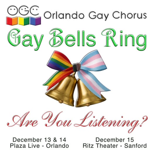 Join the Orlando Gay Chorus for our 35th anniversary holiday concert!
Doing the holidays like only we can do, a little bit gayer!
Tickets at orlandogaychorus.org/shows at the The Plaza Live and Ritz Theater Sanford
#RePost @orlandogaychorus
