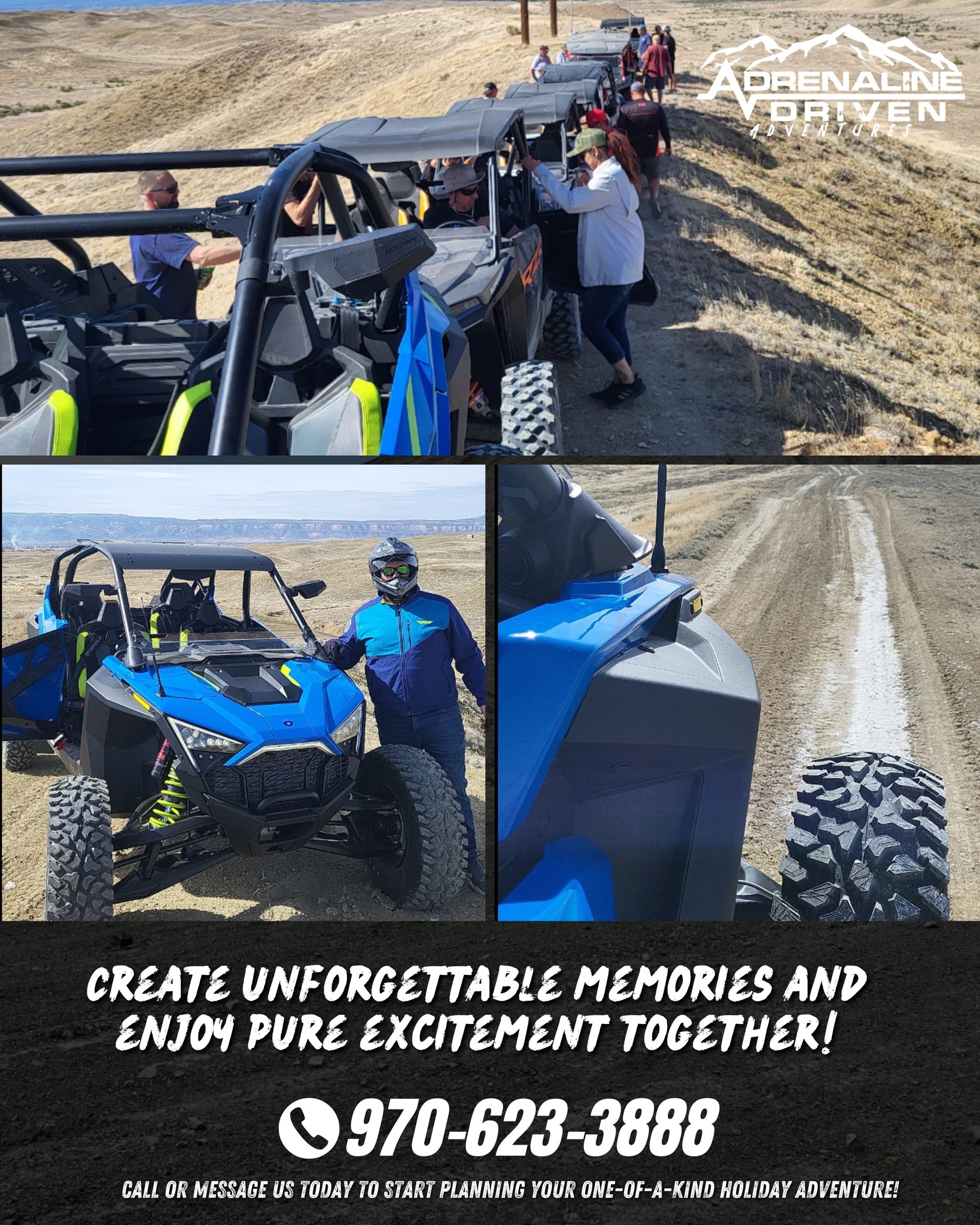 There’s no better way to spend time with your loved ones than exploring the outdoors with Adrenaline Driven Adventures.
Ride in safe, powerful, and beginner-friendly UTVs
🌄 Discover breathtaking views
📸 Capture moments your family will treasure
😄 Fun, thrilling, and perfect for all ages
Turn your next outing into an adventure your family will talk about for years!
👉 Book your family adventure today!
#AdrenalineDrivenAdventures #FamilyFun #UTVExperience #GrandJunctionAdventures #AdventureTime