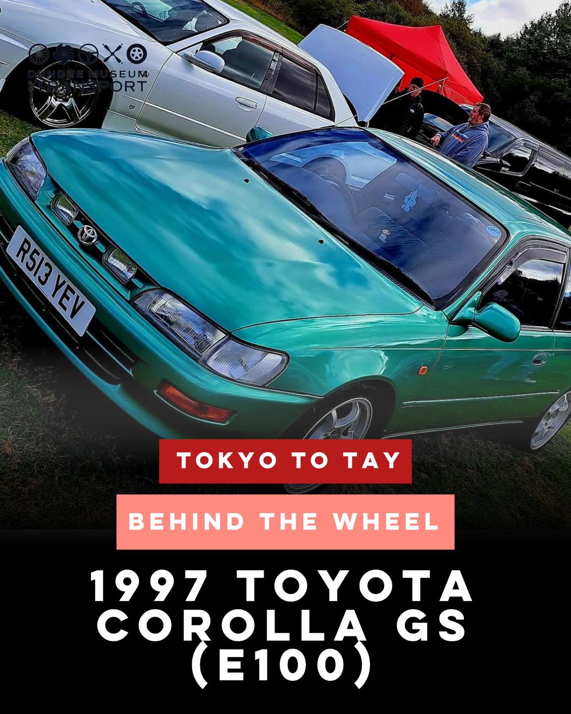 💚🚗 We’re taking a closer look at another classic featured in our Tokyo to Tay exhibition – the Toyota Corolla, a car that has become a global icon of reliability, innovation, and everyday driving.
For its owner, this Toyota Corolla – affectionately named Gina – is much more than just a first car.
Coming from a family with a long-standing love of Japanese cars, it felt inevitable that their first car would be one too. After spotting this Corolla on Facebook, it was love at first sight – the right colour, low mileage, and full of potential. Unfortunately, the car sold before they could act, leaving them gutted. But just days later, it reappeared for sale, and this time, they didn’t hesitate.
After a trip to Bolton with their dad to bring Gina home, the restoration journey began. Piece by piece, they’ve been bringing her back to life, carefully fulfilling a vision to make her shine again. For the owner, there’s no rush – Gina is a forever car.
📍 Dundee Museum of Transport, Market Mews
📆 until December
⏰ 10am - 4.30pm (Fri - Mon only)
🎟 Included with standard admission