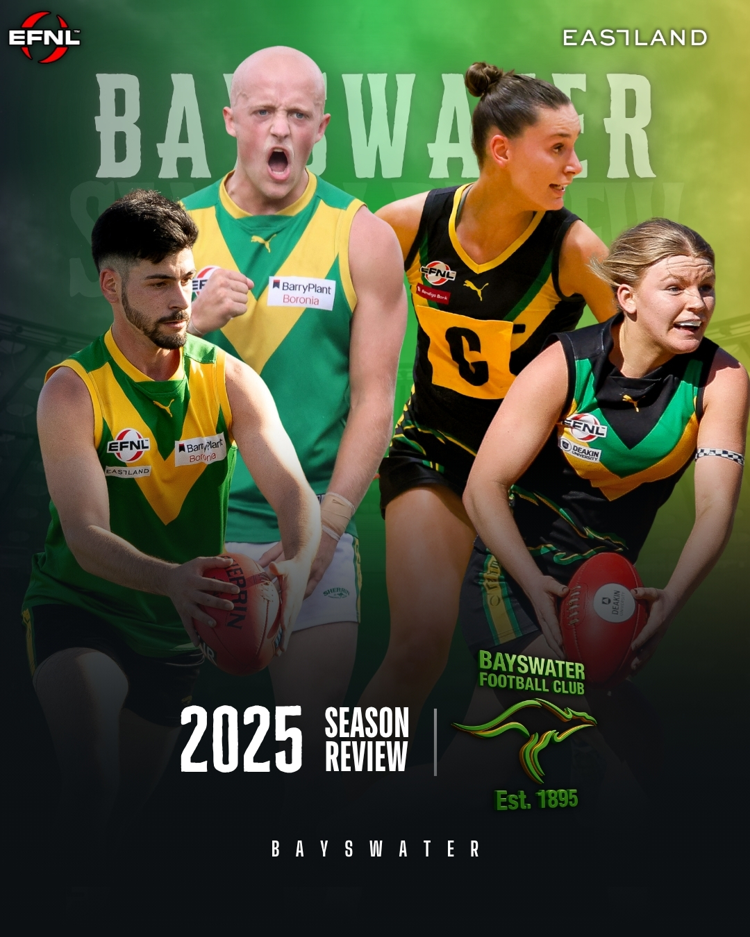 @eastland 2025 Season Review | @bayswaterfnc
Another strong campaign for the Senior Women's Bayswater side, while the Division One Netball team claimed premiership success.
Read HERE: https://www.efnl.org.au/eastland-2025-season-review-bayswater-fnc
📸: @fieldofviewphotography and @davisharriganphotos