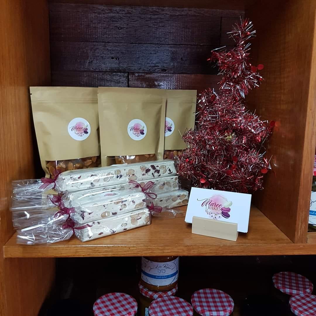 We’re looking for wholesale stockist for our nougat and peanut brittle. Maree Bakes artisan products make an excellent addition to your Christmas display. Handmade and beautifully presented they sell well for use in hampers, as stocking stuffers, smaller gifts or simply an extra treat for the holidays. Get in touch with Maree today to discuss wholesale prices or tag your favourite gift shops in the comments.