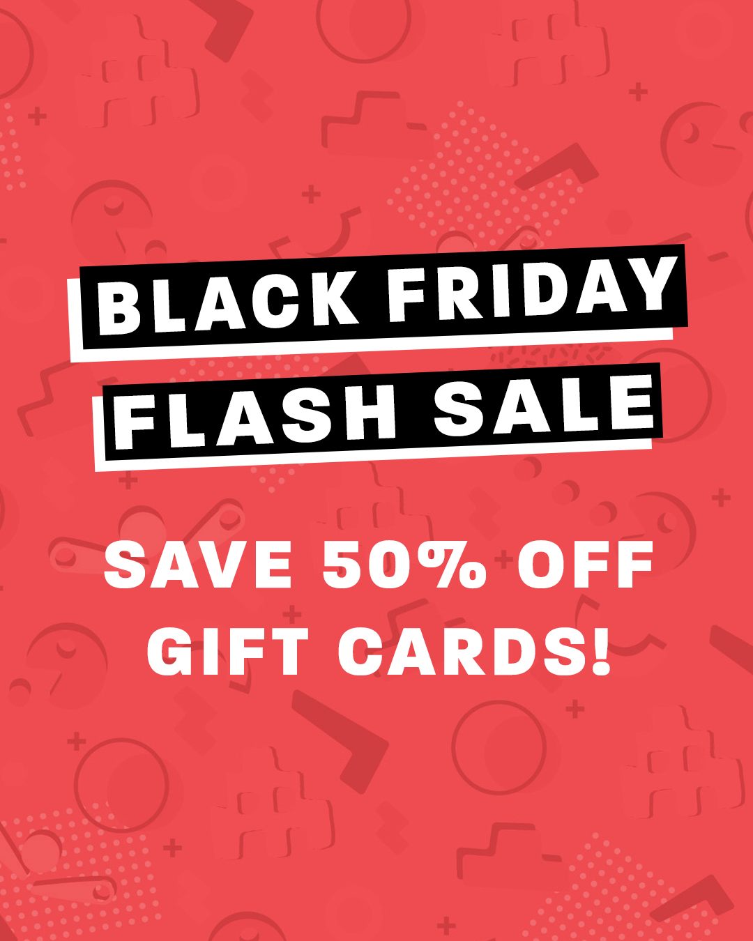 THIS OFFER HAS NOW ENDED.
----
🚨 BLACK FRIDAY MADNESS IS HERE for one day only! 🚨
Enter code BLACKFRIDAYMADNESS at checkout for 50% off Black Friday Gift Cards, between 6am - 9pm TODAY only.
Gift Card expires Sunday 18th January 2026. T&Cs apply.