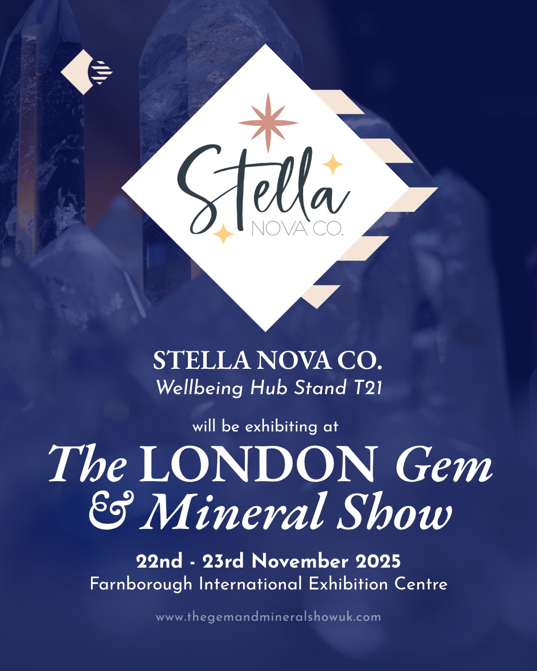 ✨ Exhibitor Spotlight: Stella Nova Co. - Wellbeing Hub, T21!
We are delighted to welcome Stella Nova Co. @wearestellanova to the Wellbeing Hub at The LONDON Gem & Mineral Show!
Discover Stella Nova Co., co-founded by Sarah Hurley, a modern wellness brand where crystals meet manifestation. Each piece is handpicked with intention and curated for energy and alignment. Explore their beautiful crystals, journals, and The Stella Code, their trademarked framework for living and manifesting with purpose. It is the perfect place to find tools for spiritual growth and well-being.
Visit Wellbeing Hub Stand T21 to explore their stunning collection and discover your manifesting tools!
Show Details: 📆 Saturday 22nd & Sunday 23rd November 📍 Farnborough International Exhibition and Conference Centre 🎟️ Tickets available online now - Book via the LINK IN BIO
A big thank you to our wonderful sponsor, @mayfair.gems, for their continued support.
#thelondongemandmineralshow #thegemandmineralshowsuk #stellanovaco
