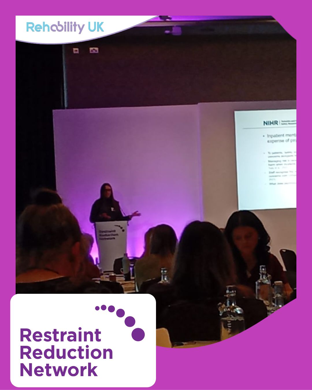 A powerful afternoon at #RRNConf25 focusing on psychological safety and the impact of restrictive practice.
Professor John Baker and Bethany Griffin shared research on relational care and introduced #WardSonar, a tool that helps detect changes in therapeutic environments before crisis occurs.
Charlotte reflected on the past two days:
💬 “I’ve met like-minded professionals and experts by experience. I’m motivated to share learning through training and resources. I’m excited to work with Rehability on our pledge and be an active part of the RRN community.”
Proud to see this learning shaping the work we do every day. 💜
#RehabilityUK #TraumaInformedCare #RestrictivePracticeReduction