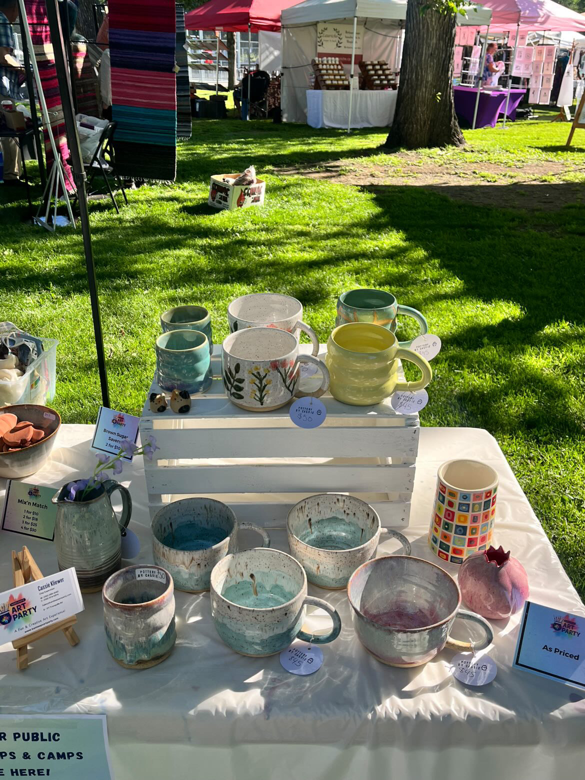 Ayame ceramics, a collective of talented clay artists will be one of our many local vendors at Christmas At The Courthouse. Join us this Sat and Sun 10-4pm at The Old Courthouse for festive shopping and music.