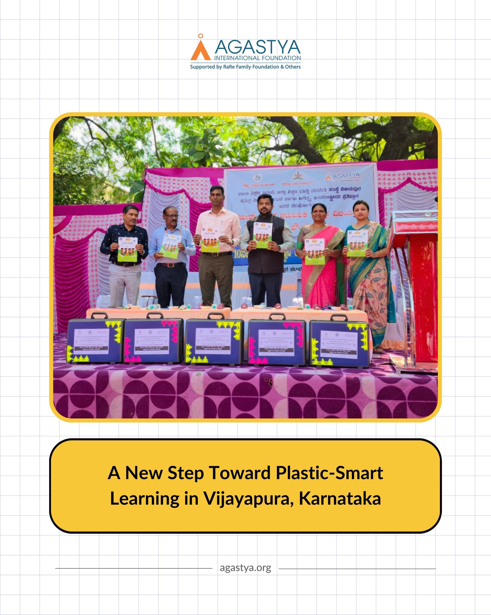 The Acti-Learn Plastic Smart Workbook, introduced under ITC YiPPee!’s Better World CSR programme, was launched at the Agastya Core Science Activity Centre in Vijayapura, Karnataka. The book helps Children understand plastic waste, recycling, and sustainability through simple, activity-based learning.
The event brought together Children and teachers from across Vijayapura and North Karnataka, where 30,000 workbooks were shared and hands-on sessions were held.
The initiative aims to build early awareness about plastic waste management and encourage meaningful, everyday actions for a cleaner future.
The Mobile Science Lab supported by HDFC Bank Parivartan was inaugurated at Nashik Municipal Corporation School Raigad Chowk, Maharashtra.
The launch opened up a new space for children to explore science through hands-on models, simple experiments, and curious questions. Visitors also joined a small exhibition where children shared ideas on topics like day–night cycles, seasons, and the human body.
A step toward taking creative, practical science learning closer to every child.
On 6th November, 100 Acti-Learn books were shared at Govt School in Bangalore and at the Science Centre in Pune, Maharashtra with the support of ICERTIS corporate volunteers. This effort helped us reach 200 unique Children.
The volunteers spent time exploring the science spaces and connecting with Children from government schools, making the day thoughtful and memorable for everyone involved.