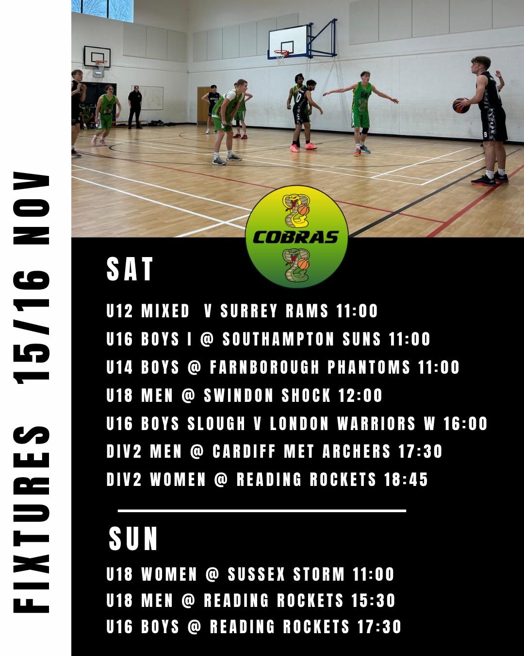 Good luck to all our teams this weekend 🏀🐍