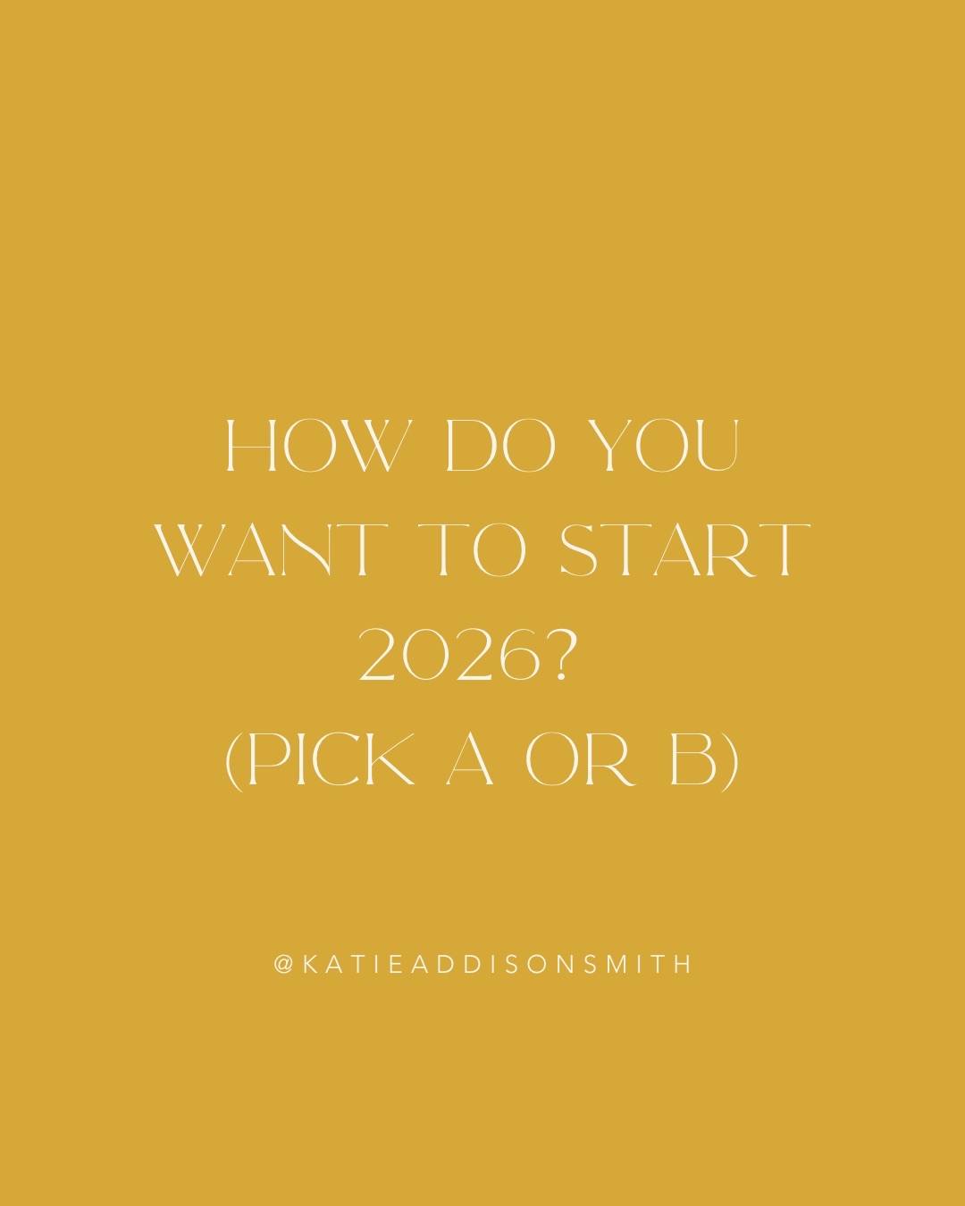 If you picked A, read thisā¬ļøš
If you want to start 2026 feeling balanced, healthy, happy and energised instead of dull, exhausted and anxious, things need to start changing now.
I have one space available to work with me before the end of the year.
So if you want to get started on improving your health before the festive season, then pop into my DMs asap and say āHOLAā
BUTā¦
Only do this if you mean business.
I want to work with people who are as dedicated to improving their health as I am.
I give my all to my clients, and I care deeply about helping them. But for this to work, you need to be just as committed!
Iāve seen clients transform their health, body and mindset whilst weāve worked together, and I want that for you.
I want you to start January feeling like you can confidently and calmly handle the year ahead and feel GOOD while doing it šŖ
A regulated and restorative end of year is here if you want it.
DM me āHOLAā for more information!