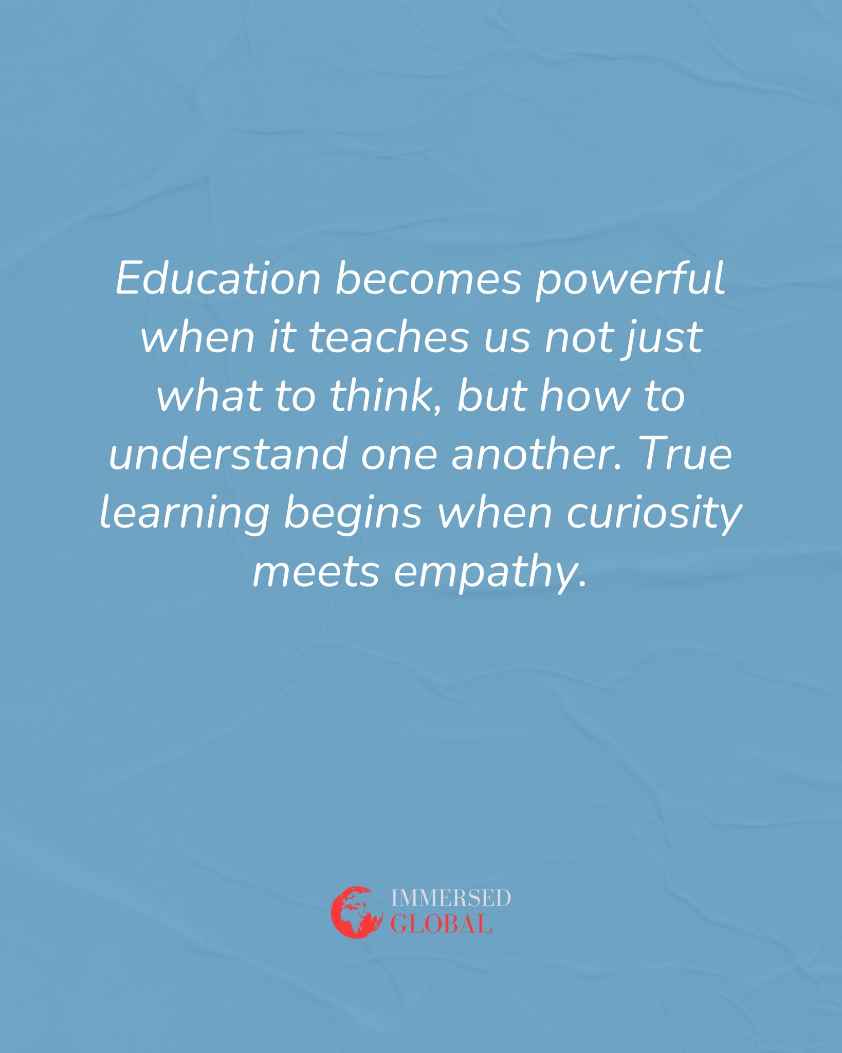 Learning isn’t just about information — it’s about seeing the world through someone else’s eyes. When we encourage curiosity and empathy, we help build a generation that understands, connects, and leads with compassion. 🌍✨
💬 What’s one thing you’ve learned from another culture that changed your perspective? Share in the comments!
#ImmersedGlobal #CulturalDiversity #GlobalLearning #LanguageMatters