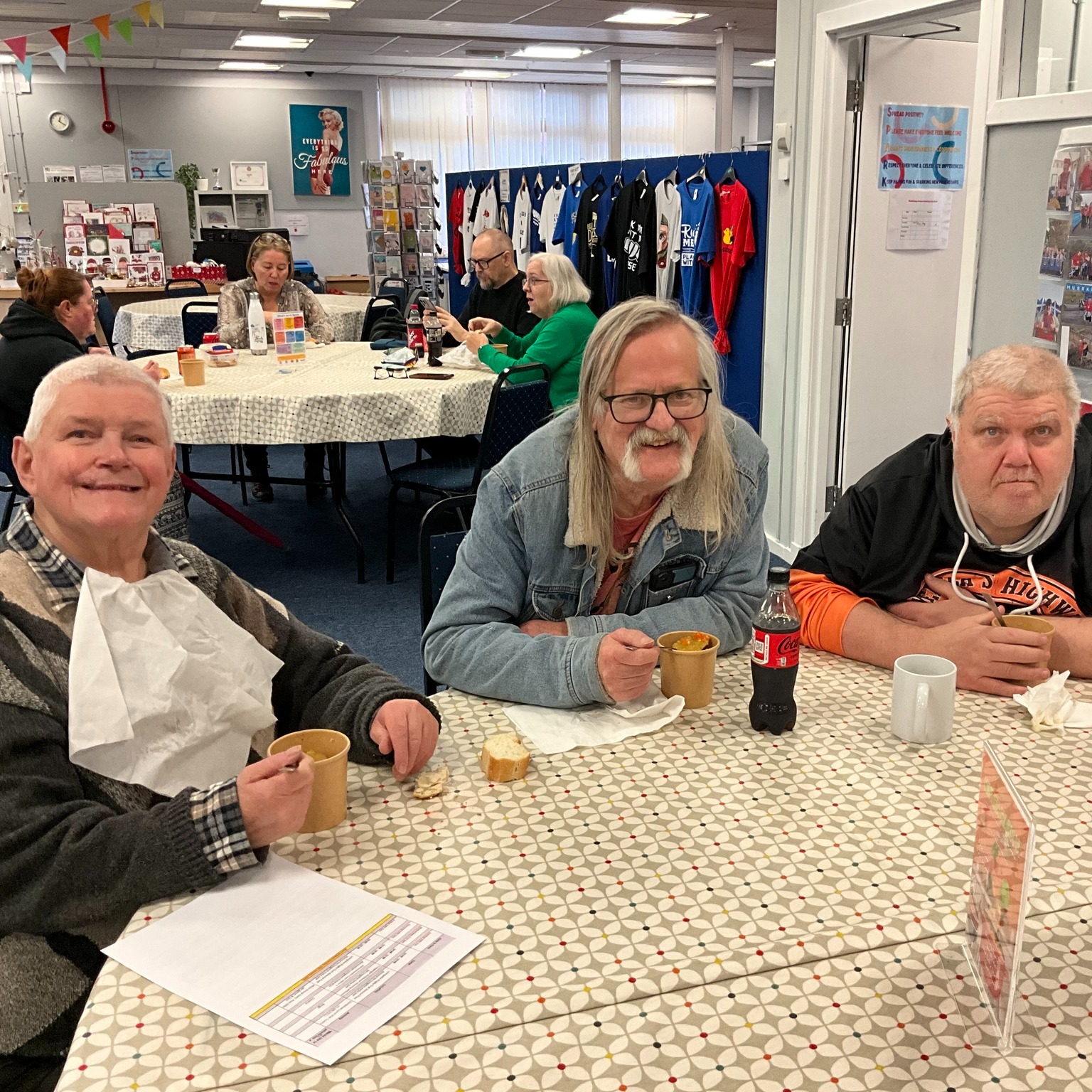 🍲 Today's soup was lentil and vegetable – and it was absolutely delicious!
Everyone really enjoyed it. 😋
Join us next week from 12–1:30pm and see what flavour soup we have in store!