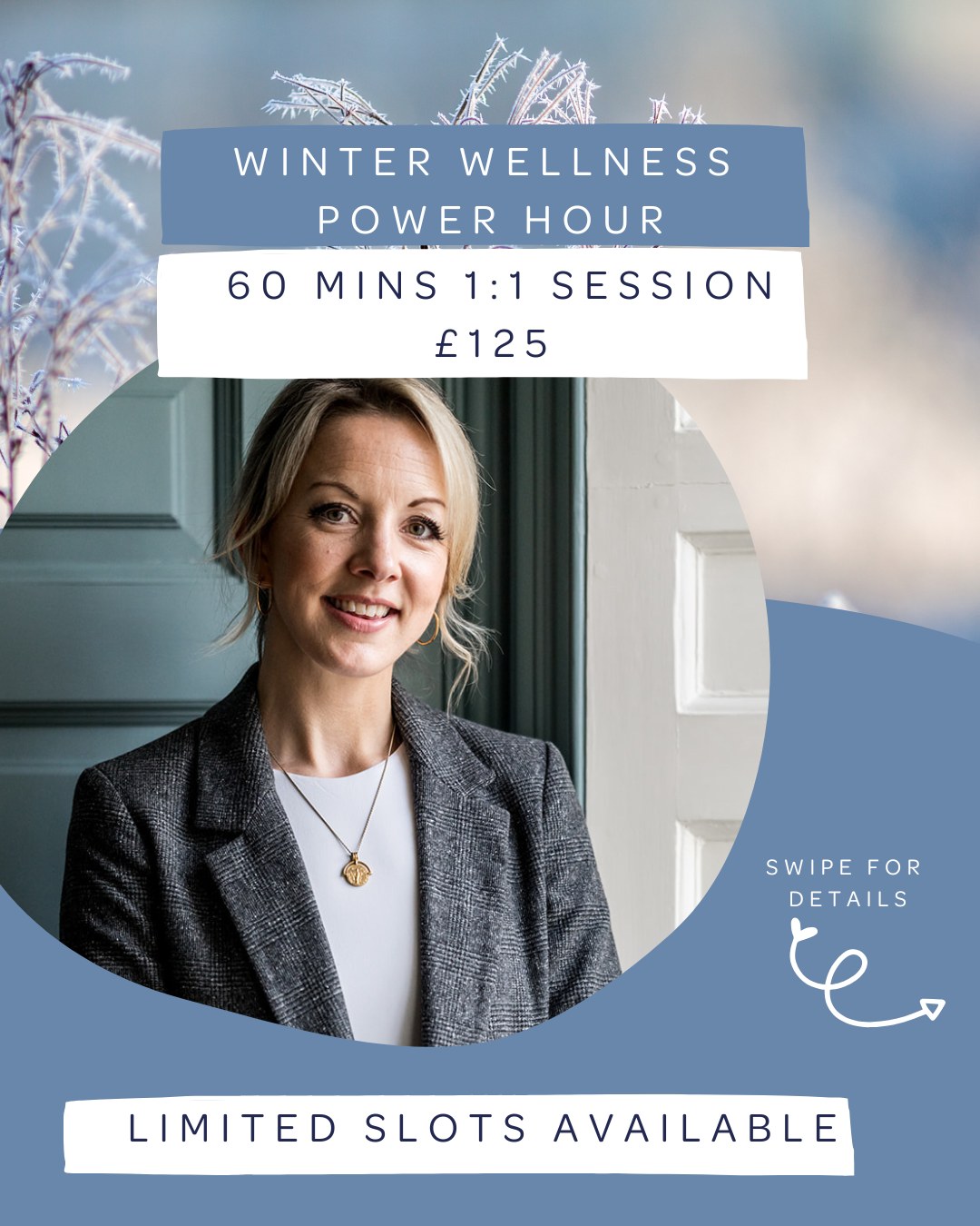 Winter is when so many high performers quietly run on empty - low energy, disrupted sleep, cravings, stress, and the feeling that your body just isn’t keeping up.
And every year I see the same pattern: people push through until the holidays… and then they crash.
If that’s you, my Winter Wellness Power Hour is your chance to reset before you hit that wall.
In 60 minutes, we’ll dive into your symptoms, your patterns, and what your body needs right now to feel energised, nourished and steady again.
No overwhelm. No rigid rules. Just clear, personalised strategies you can implement immediately.
✔️ £125
✔️ 1:1 nutrition coaching
✔️ Tailored guidance for energy, gut health, hormones + stress resilience
✔️ Action steps to feel better this winter - not in three months’ time
Don’t wait to crash once the holidays hit.
Support yourself now.
💬 BOOK DIRECTLY HERE: https://www.racheldaviesnutrition.com/winter-wellness-power-hour
Limited slots available!