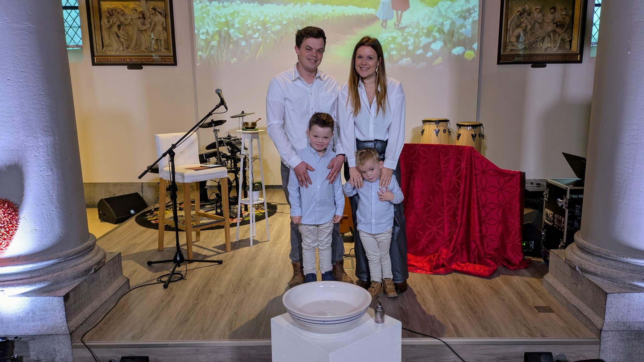 Proficiat, Jorn en Britt met het doopsel van Jim en Louie! ☀