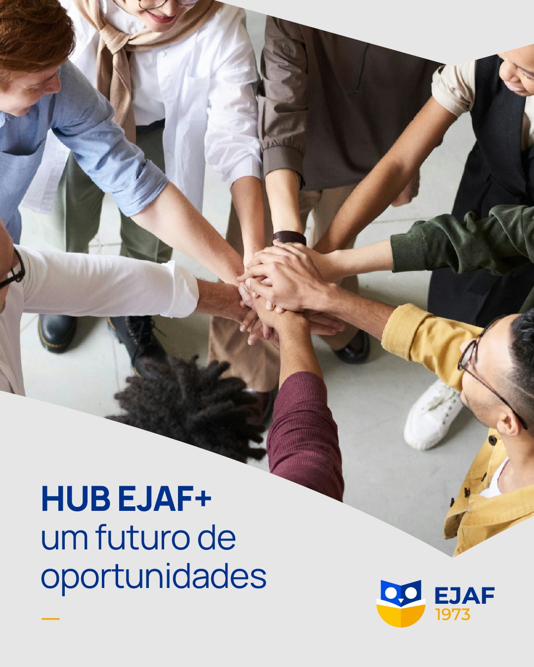 O HUB EJAF+, é um projeto que pretende transformar o Externato num ponto de encontro estratégico entre escola, empresas e comunidade. Através de parcerias nacionais e internacionais duradouras, queremos favorecer as ligações para o futuro dos nossos alunos, criando oportunidades de aprendizagem prática, inovação e de estímulo ao empreendedorismo.
#EJAF #HubEJAF #OlhosPostosNoFuturo